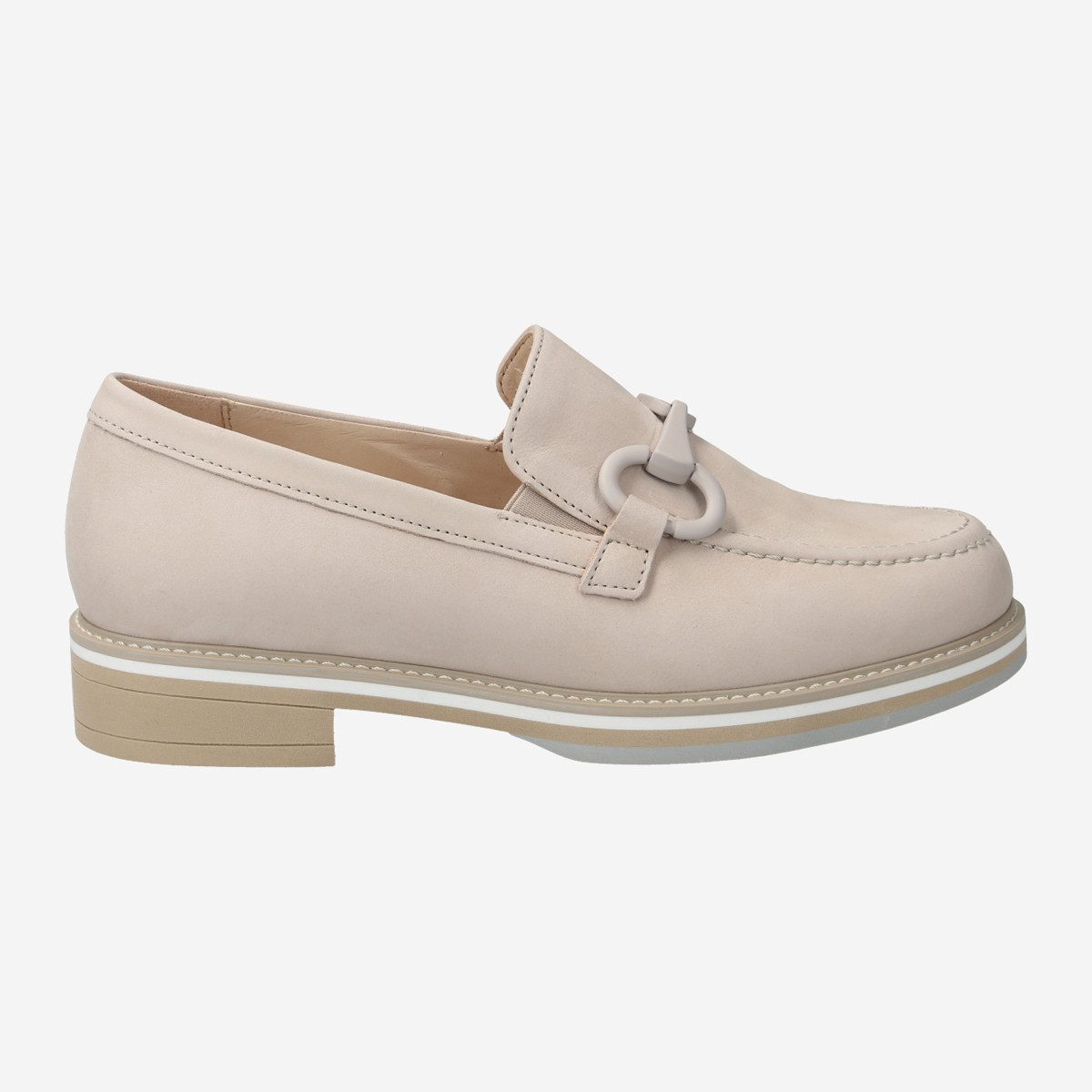 Gabor 22.461.31, Slipper & Mokassin in Beige für Damen Slipper