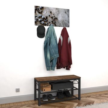 Primedeco Garderobenpaneel Magnetwand und Memoboard aus Glas Heidelbeeren auf Holz