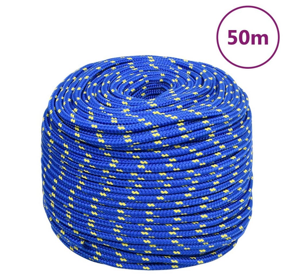 Thumbnail - vidaXL Seil, Bootsseil Blau 6 mm 50 m Polypropylen