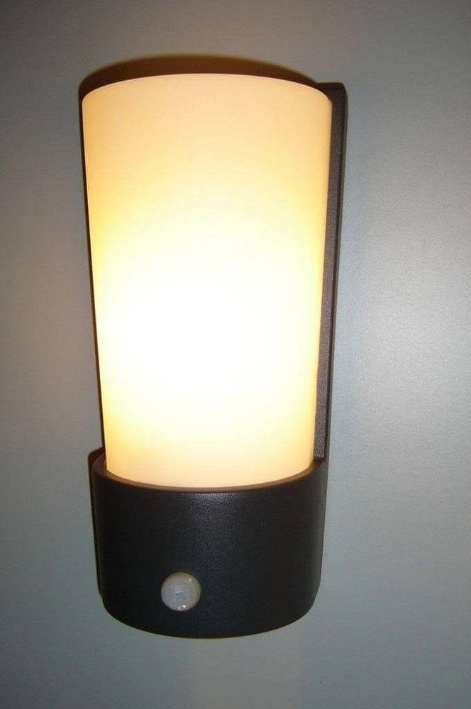 ECO-LIGHT Außen-Wandleuchte 1841-PIR-GR Alu Außenwandleuchte PINO anthrazit