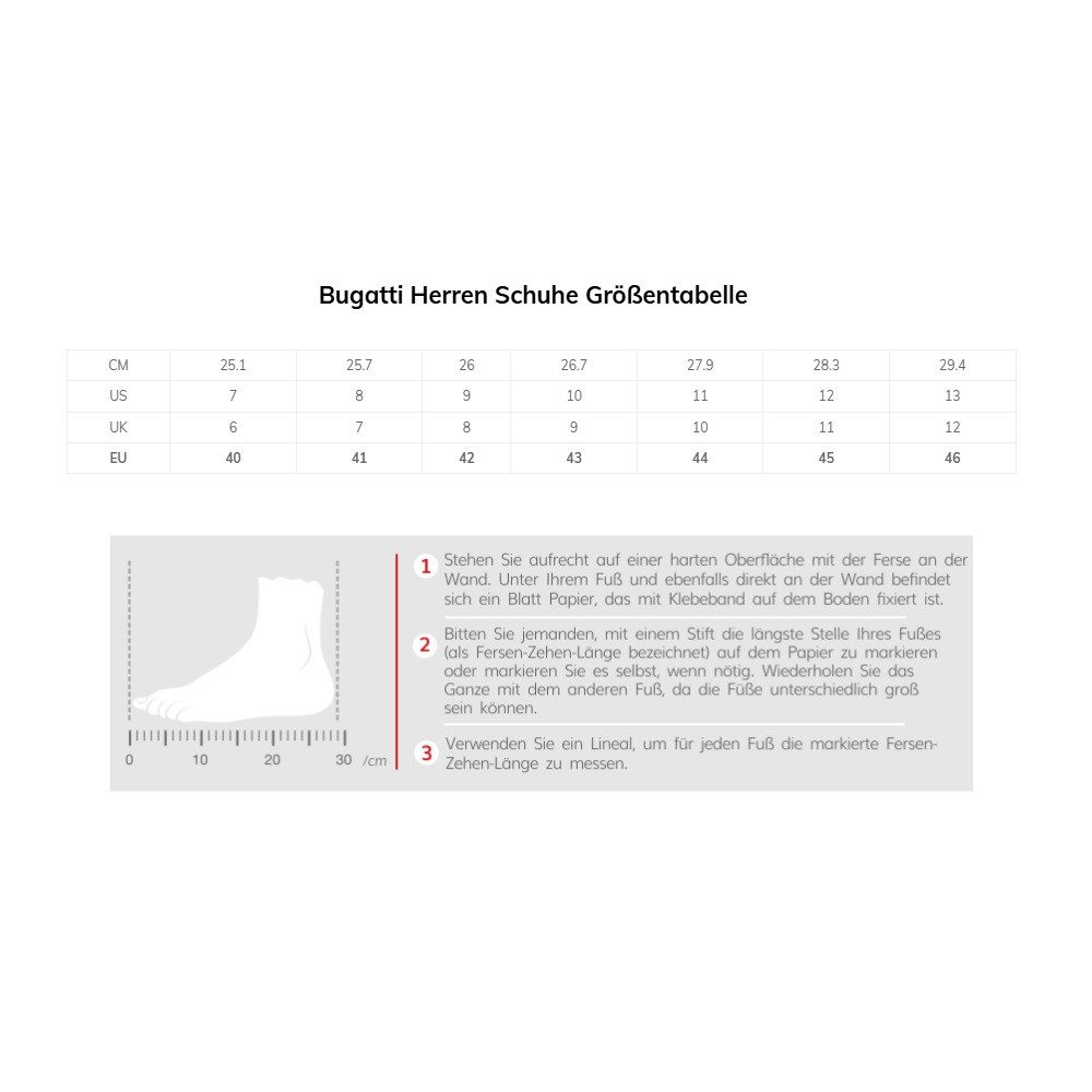 bugatti Herren Sneaker Halbschuhe Schnürschuhe Freizeit 344-AFA1B-6900 1500 günstig online kaufen