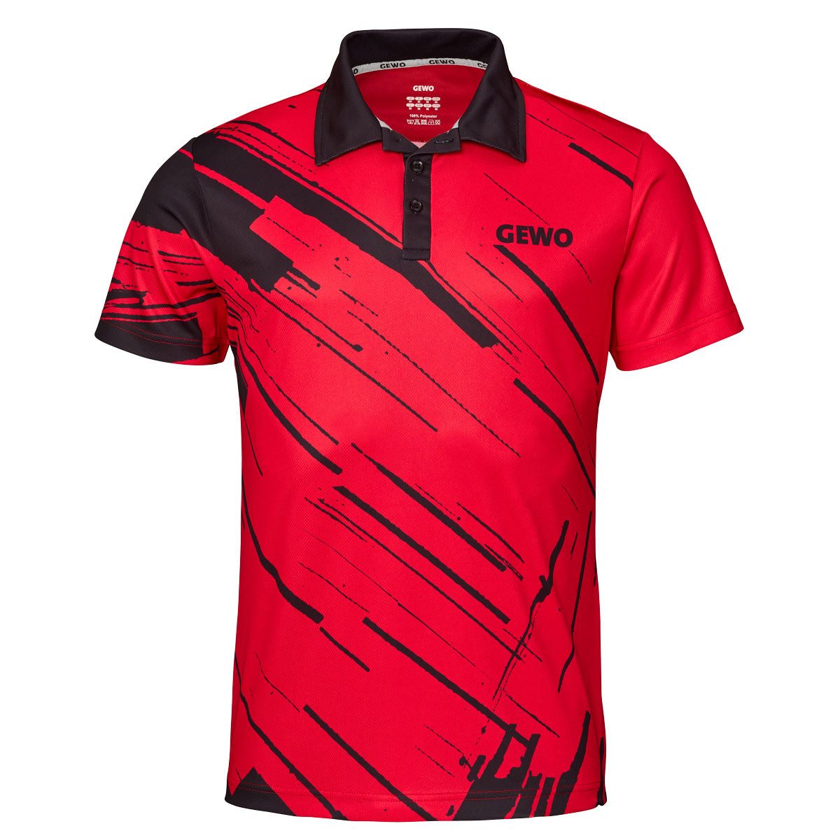Poloshirt GEWO Poloshirt Atani rot/schwarz XXL