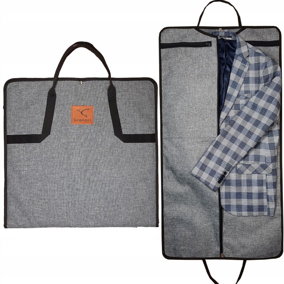 Granori Kleidersack Anzugtasche, Handgepäck Kleidersack Reisetasche (Reisesack Tasche) zur Mitnahme auf Reisen und im Flugzeug