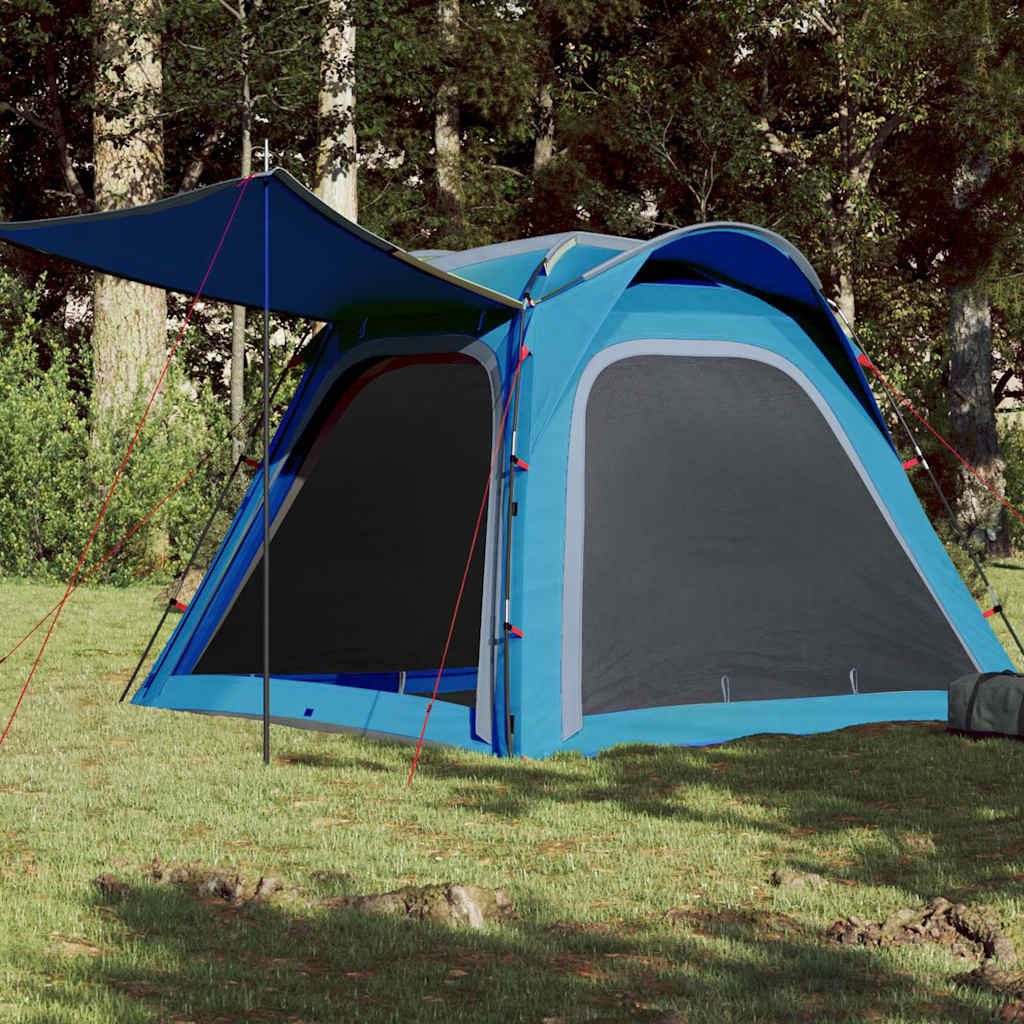 Faltzelt Campingzelt Kuppel 240x221x160 cm Blau