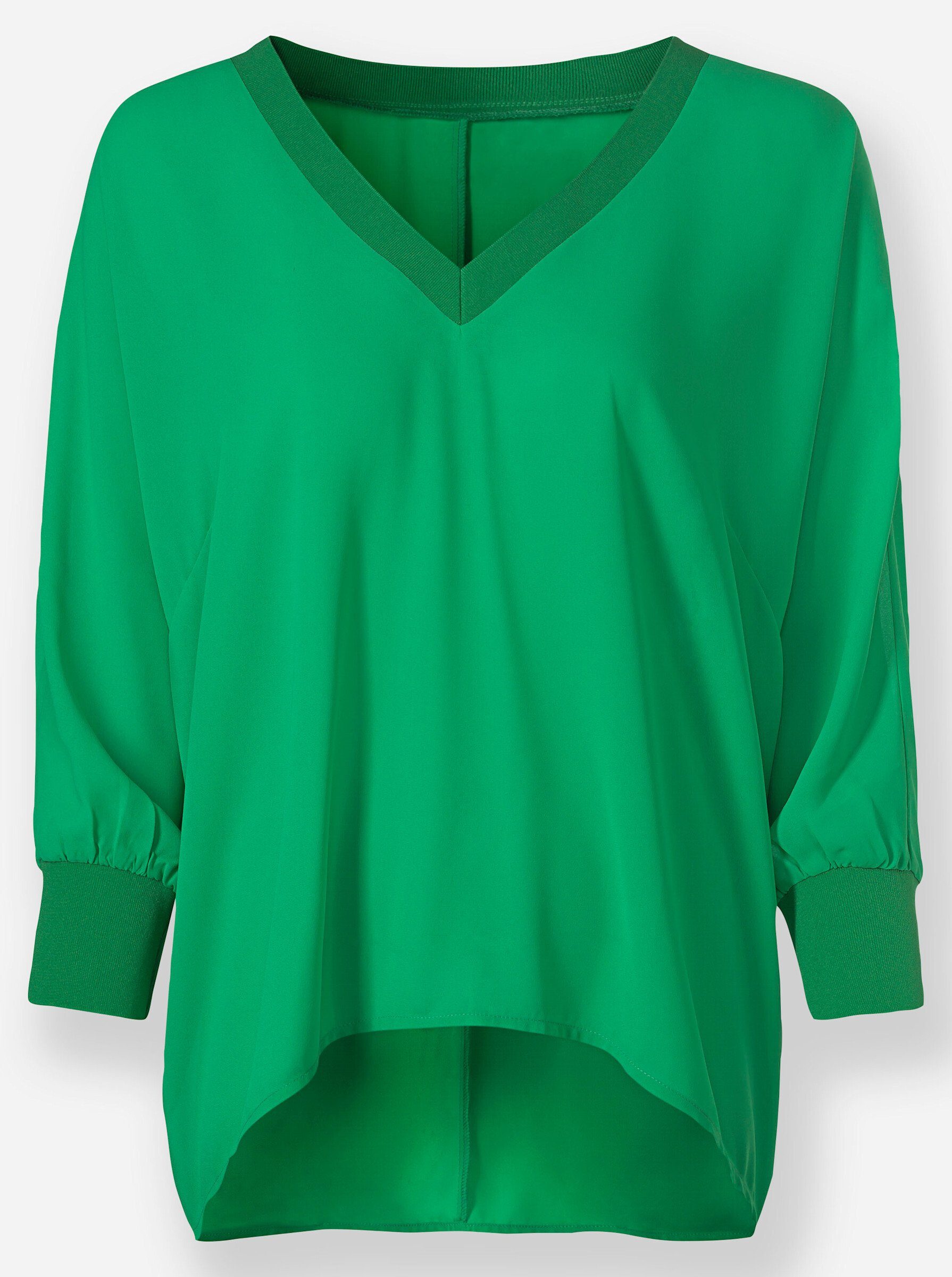 Klassische Bluse Bluse Langarm