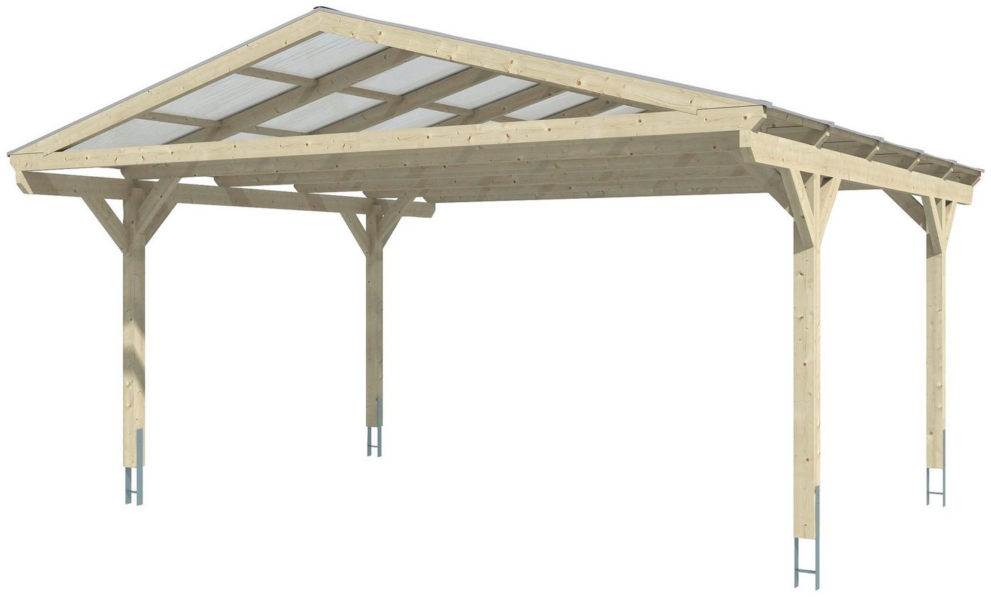 Thumbnail - Skanholz Doppelcarport Westerwald, BxT: 570x541 cm, 220 cm Einfahrtshöhe