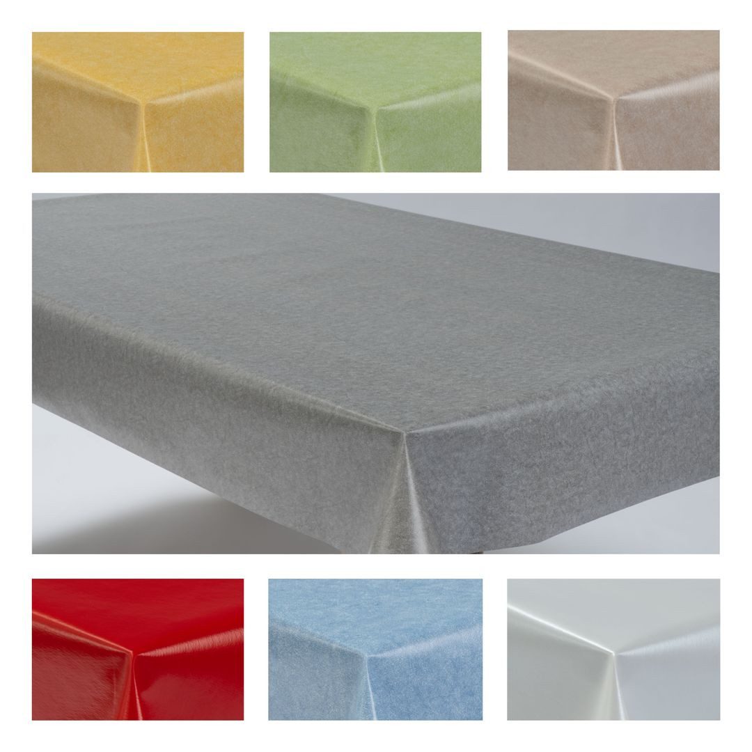 laro Tischdecke Wachstuchtischdecke Uni Style PVC Eckig