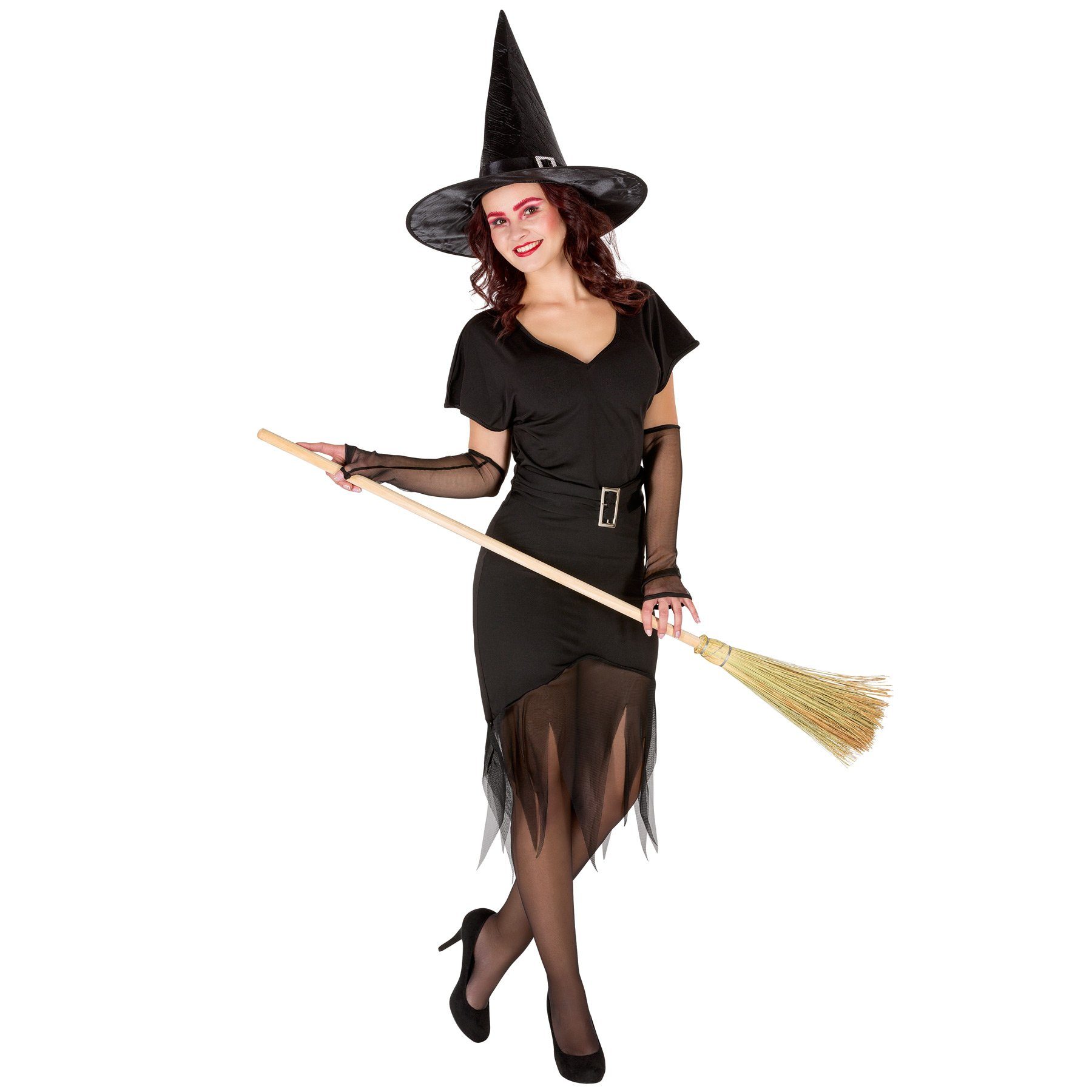 dressforfun Hexen-Kostüm Frauenkostüm sexy Zauberin, Klassisches Kleid