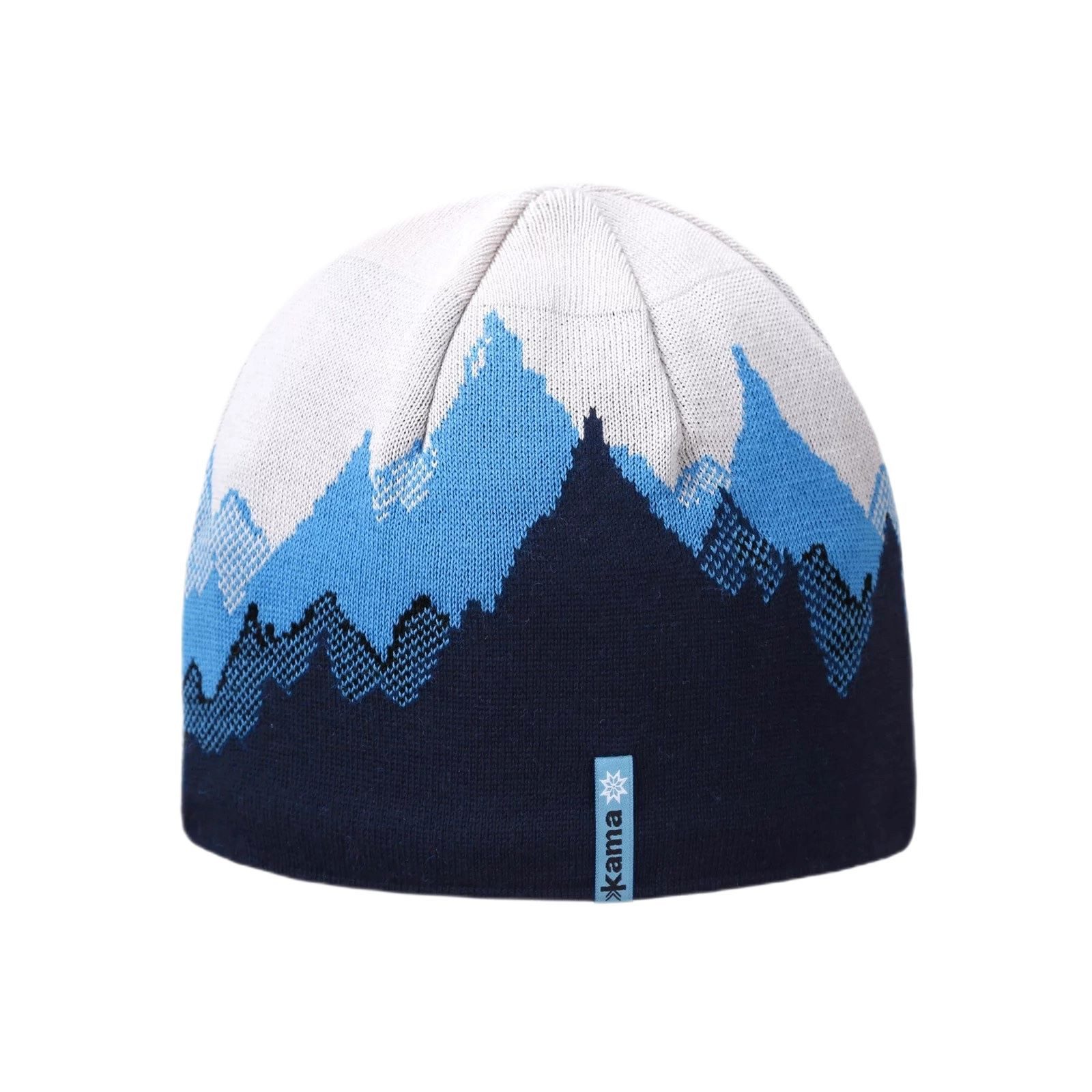 kama Strickmütze (Beanie) K64 Merino Kamakadze - navyblau/blau/weiss - 1 St günstig online kaufen