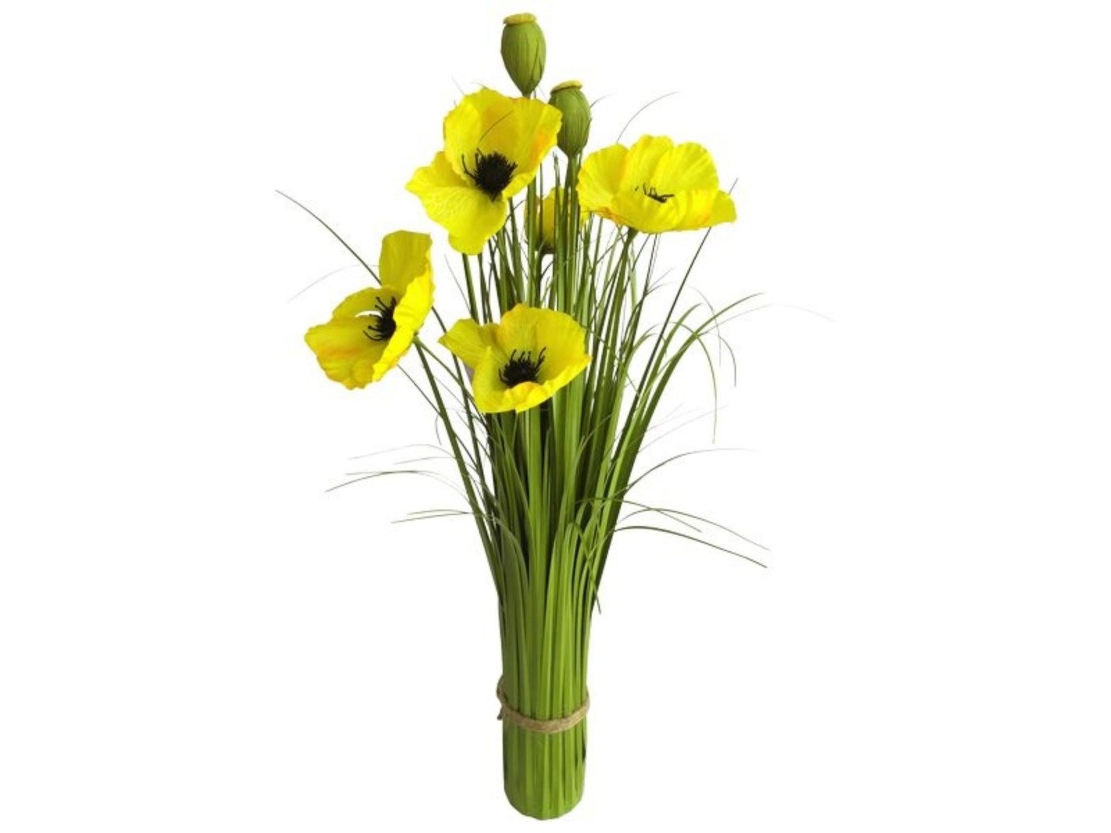 Kunstblume Sommerstrauß orange 60cm, Exner GmbH Garten- & Wohnaccessoires, Höhe 60 cm