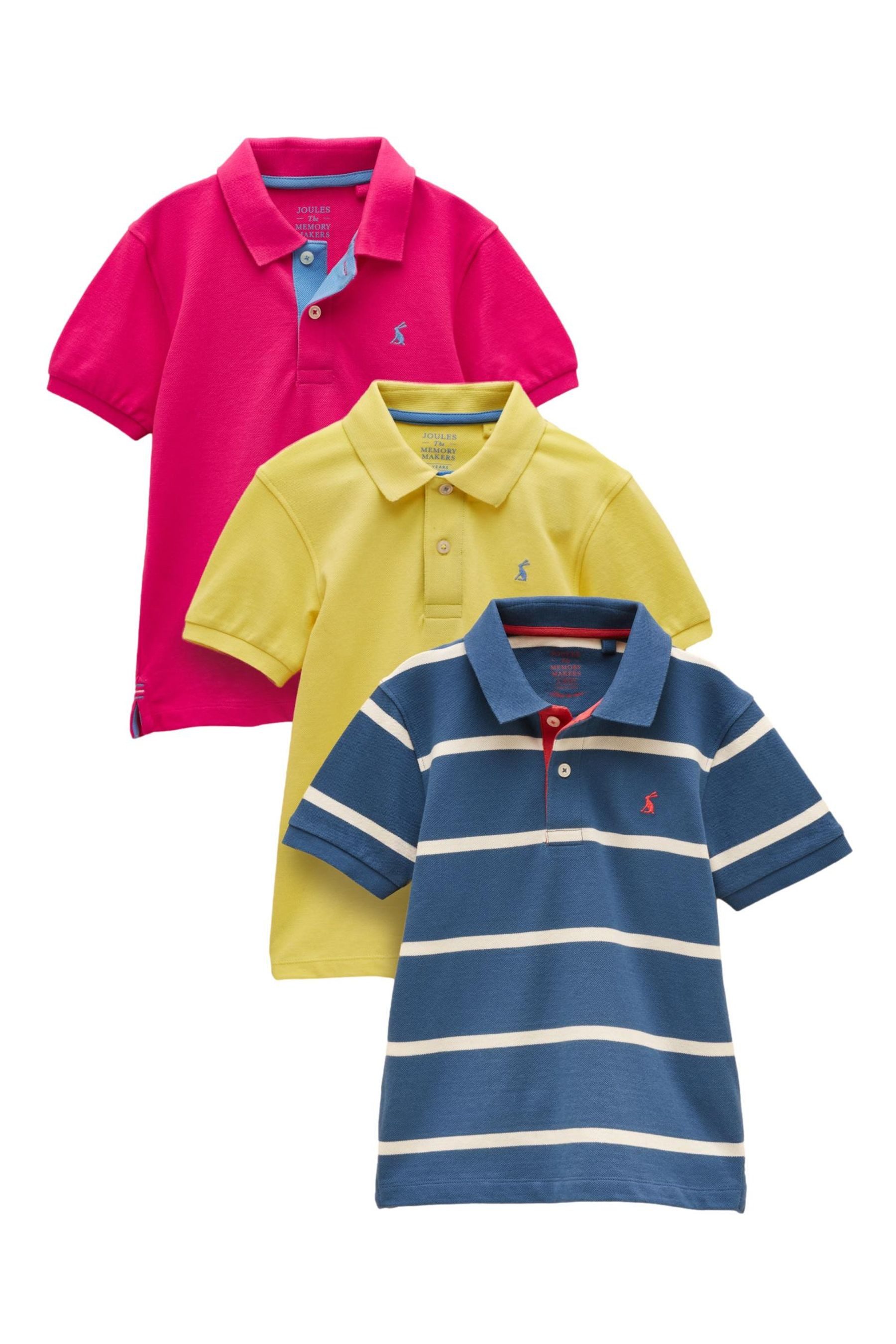 Tom Joule Poloshirt Joules Woody Poloshirts aus Baumwolle, 3er-Pack (3-tlg)