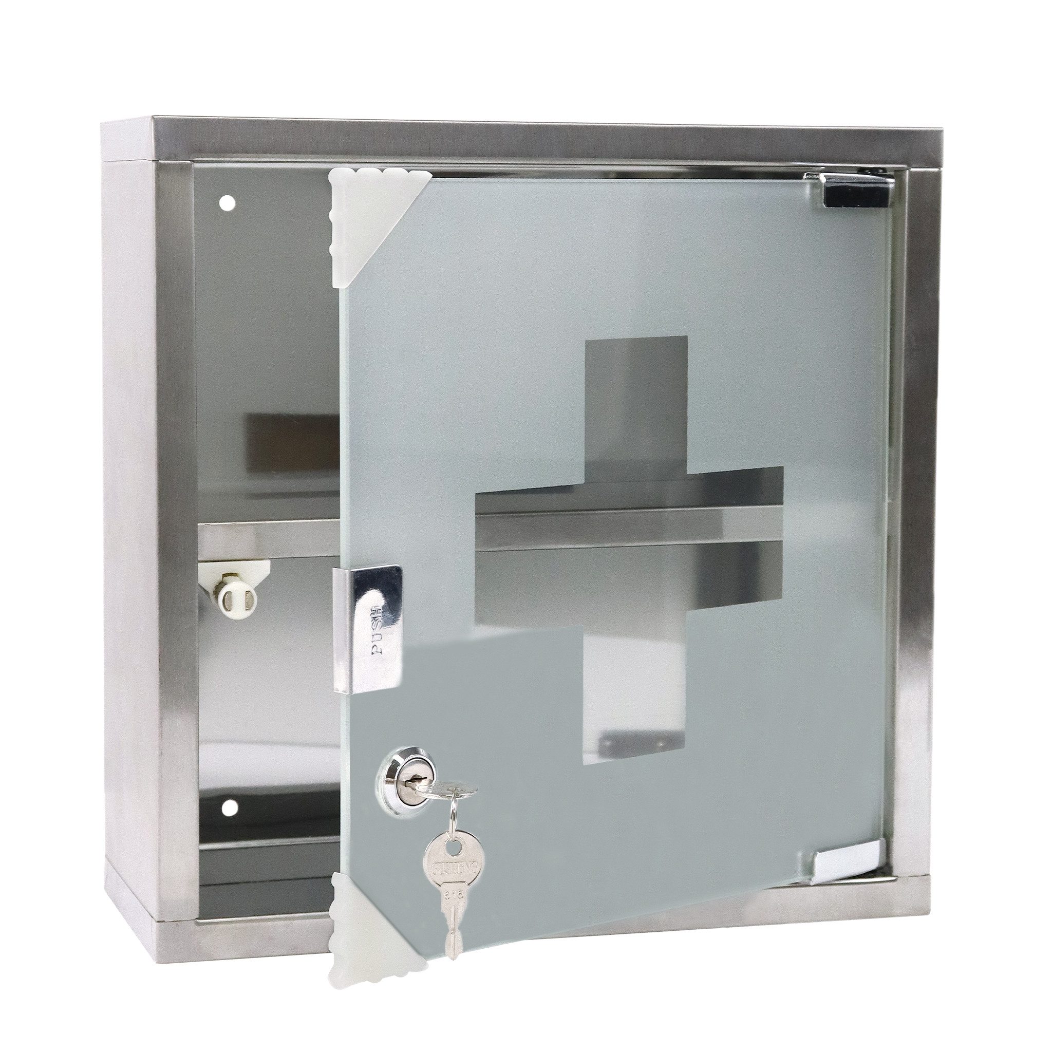 FIVMEN Medizinschrank Abschließbar Edelstahl Apothekerschrank Medikamentens günstig online kaufen