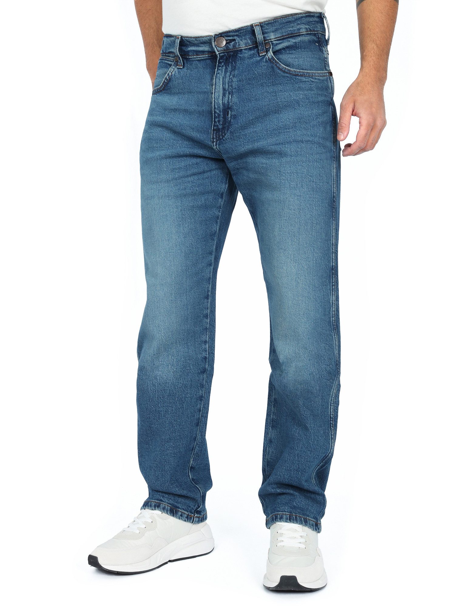 Wrangler Straight-Jeans Relaxed Fit - Frontier Seeing Double günstig online kaufen