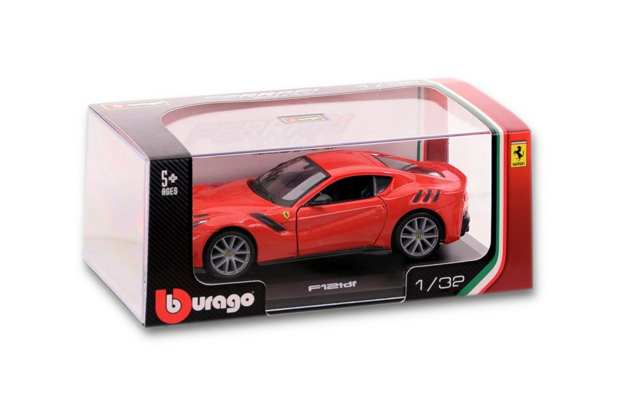 Bburago Modellauto Ferrari F12tdf, Maßstab 1:32, detailliertes Modell