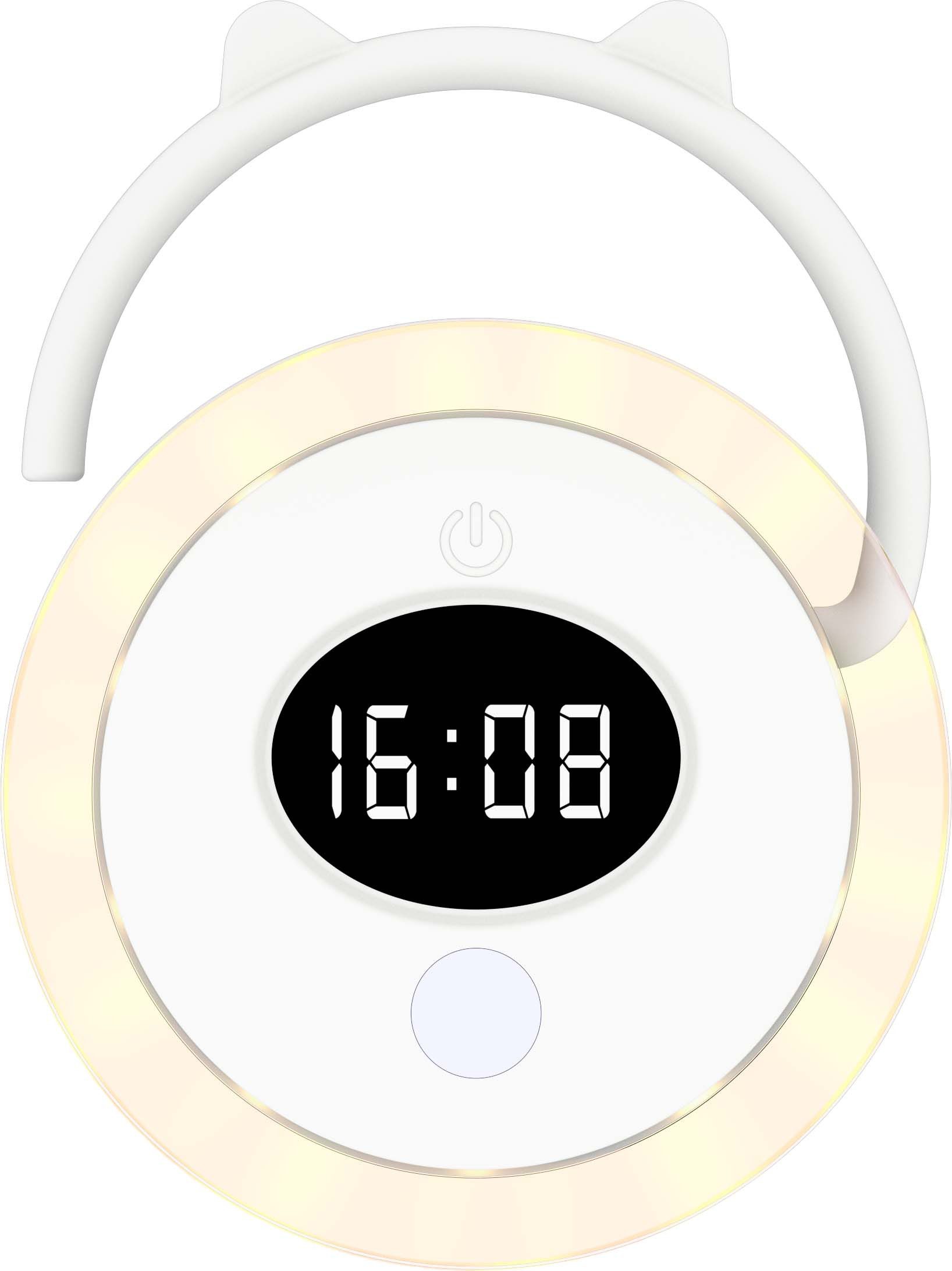 Northpoint LED Nachtlicht Digitaluhr Bewegungsmelder Nachtlicht Touch 500mAh Akku