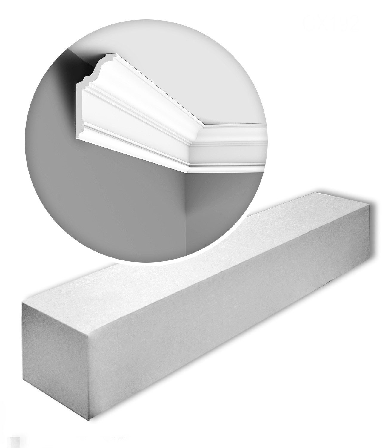 Orac Decor Deckenleiste CX192-box Eckleiste 1 Karton SET mit 14 Zierleisten 28 m, kleben, Duropolymer®, 14-St., 1 x Karton SET, 1 Karton SET mit 14 Leisten Eckleisten Stuckleisten 28 m