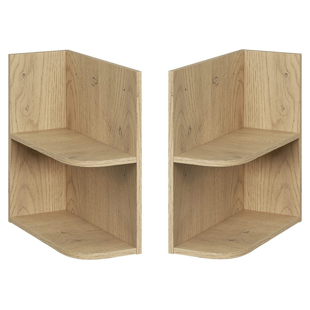 Lomadox Badregal DURANGO-56, Eckregal-Unterschrank, 20 cm breit, in Eiche