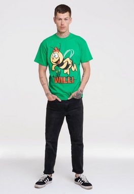 LOGOSHIRT T-Shirt Die Biene Maja – Willi mit lizenziertem Originaldesign