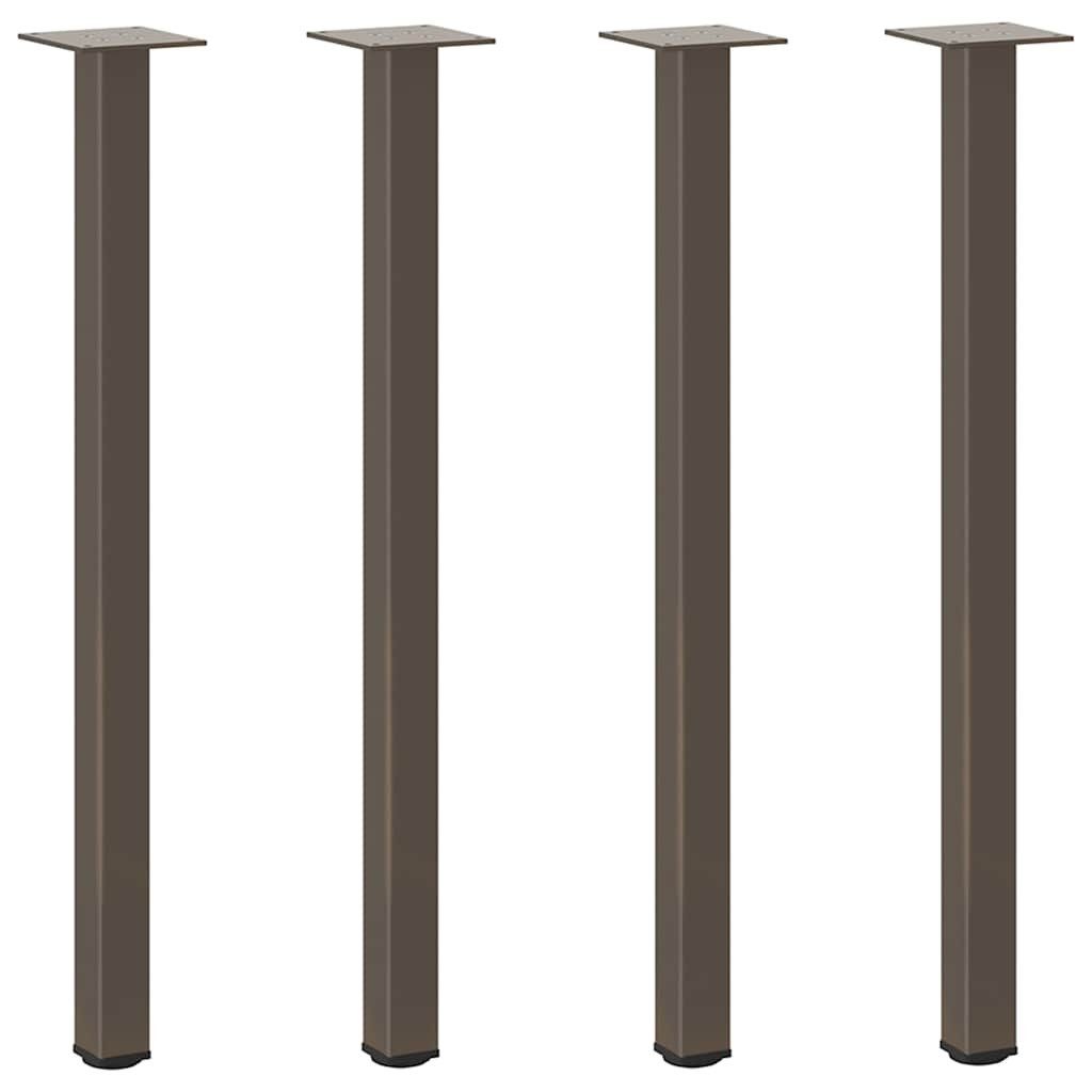 vidaXL Tischbein Konsolentischbeine 4 Stk. Naturstahl 72-74 cm Stahl