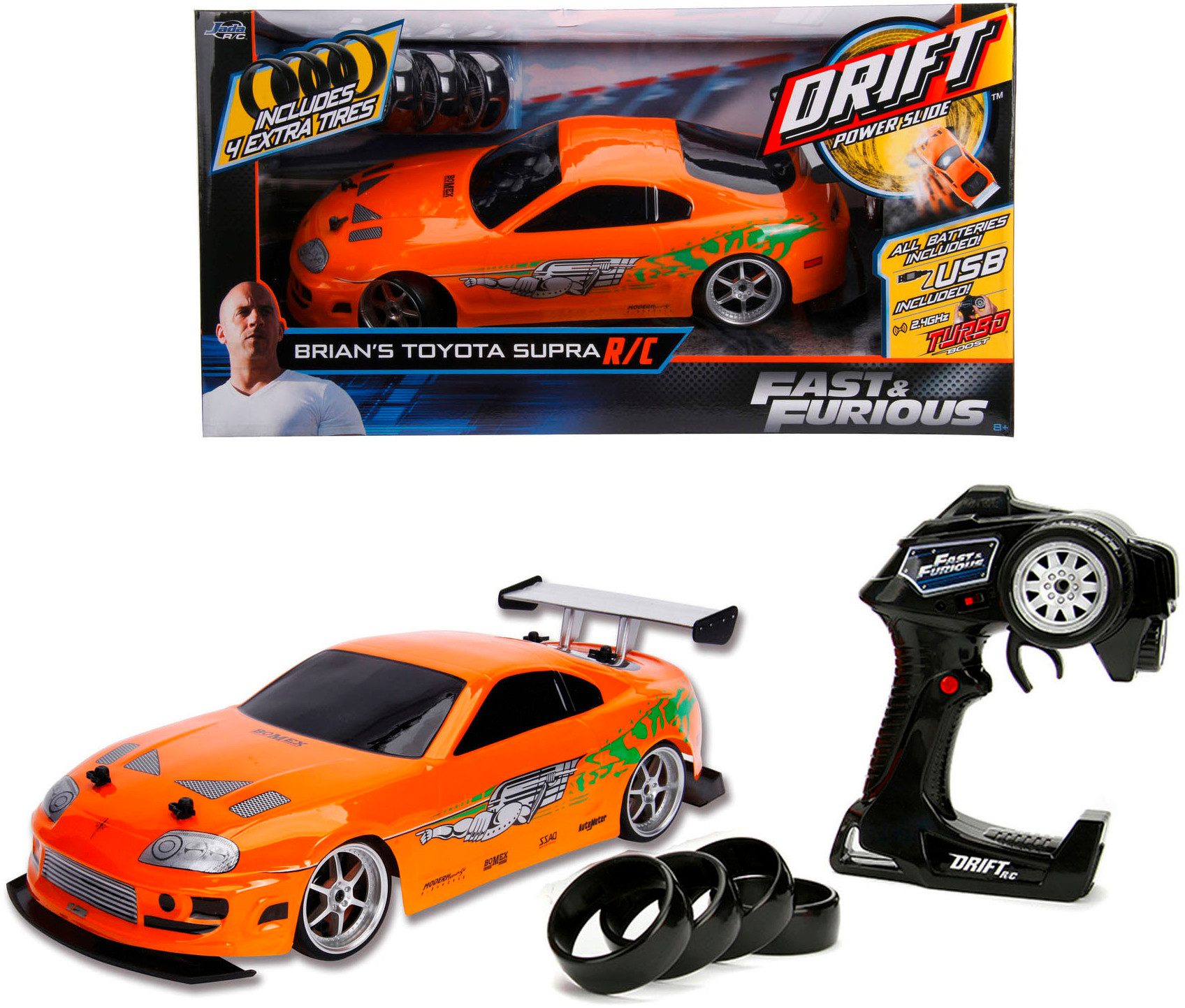 RC-Auto Fast & Furious RC Drift 1995 Toyota, 1:10, 2,4GHz