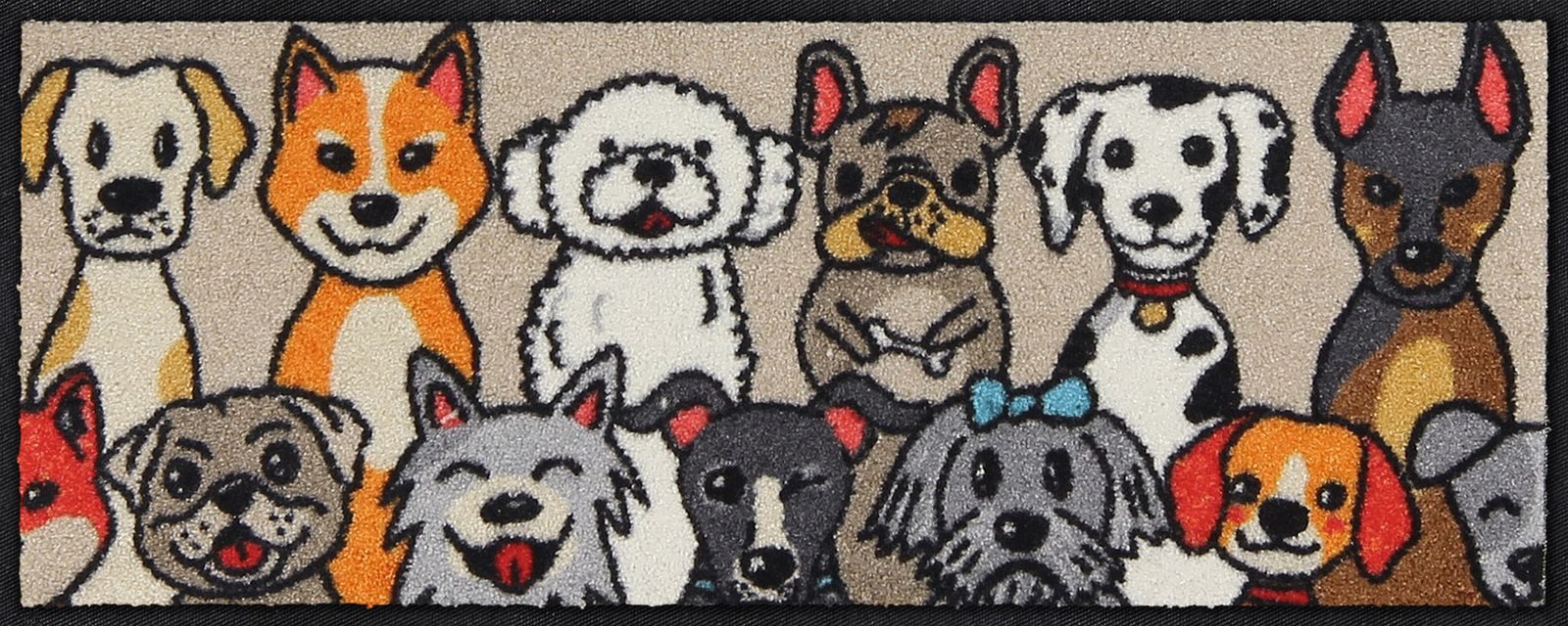 Salonloewe Fußmatte Salonloewe DOG PEOPLE Fußmatte Wohnmatte 30 x 75 cm, Sa günstig online kaufen
