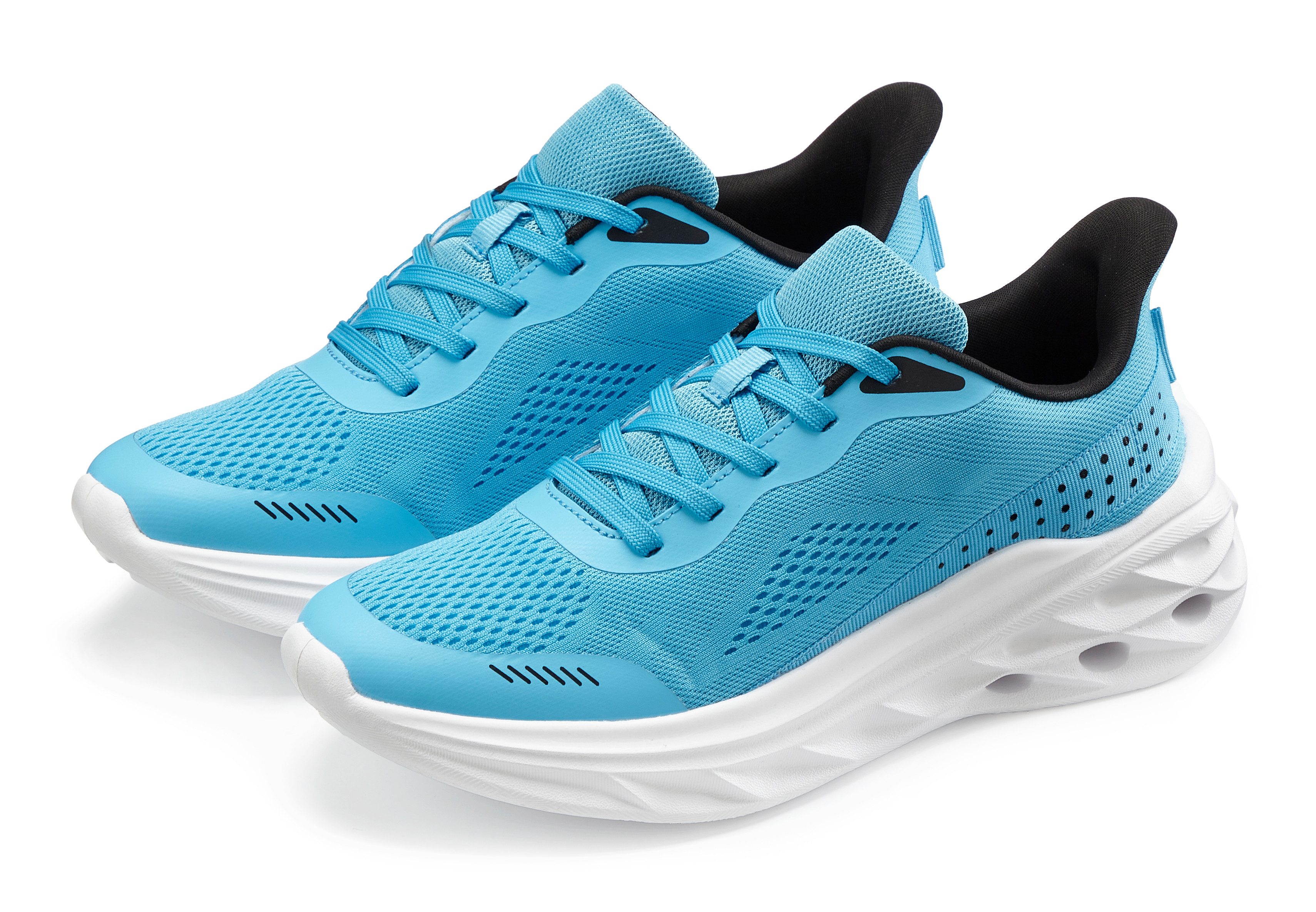 John Devin Schnürschuh, Freizeitschuhe, Schnürhalbschuhe, Halbschuh, Turnschuh Sneaker NEU im sportiven Look aus luftigem Mesh-Material VEGAN