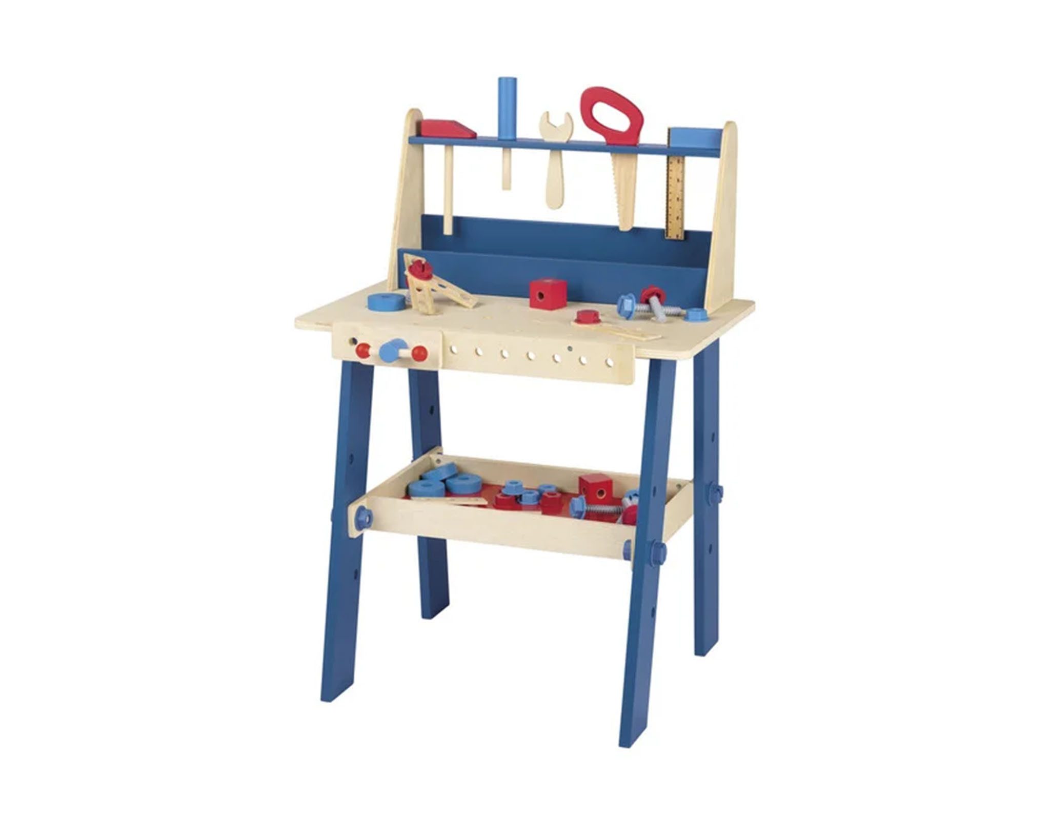 Playtive Kinder-Werkzeugstation Playtive Kinder Werkbank Spiel Heimwerker Echtholz Retro ab 3 Jahren