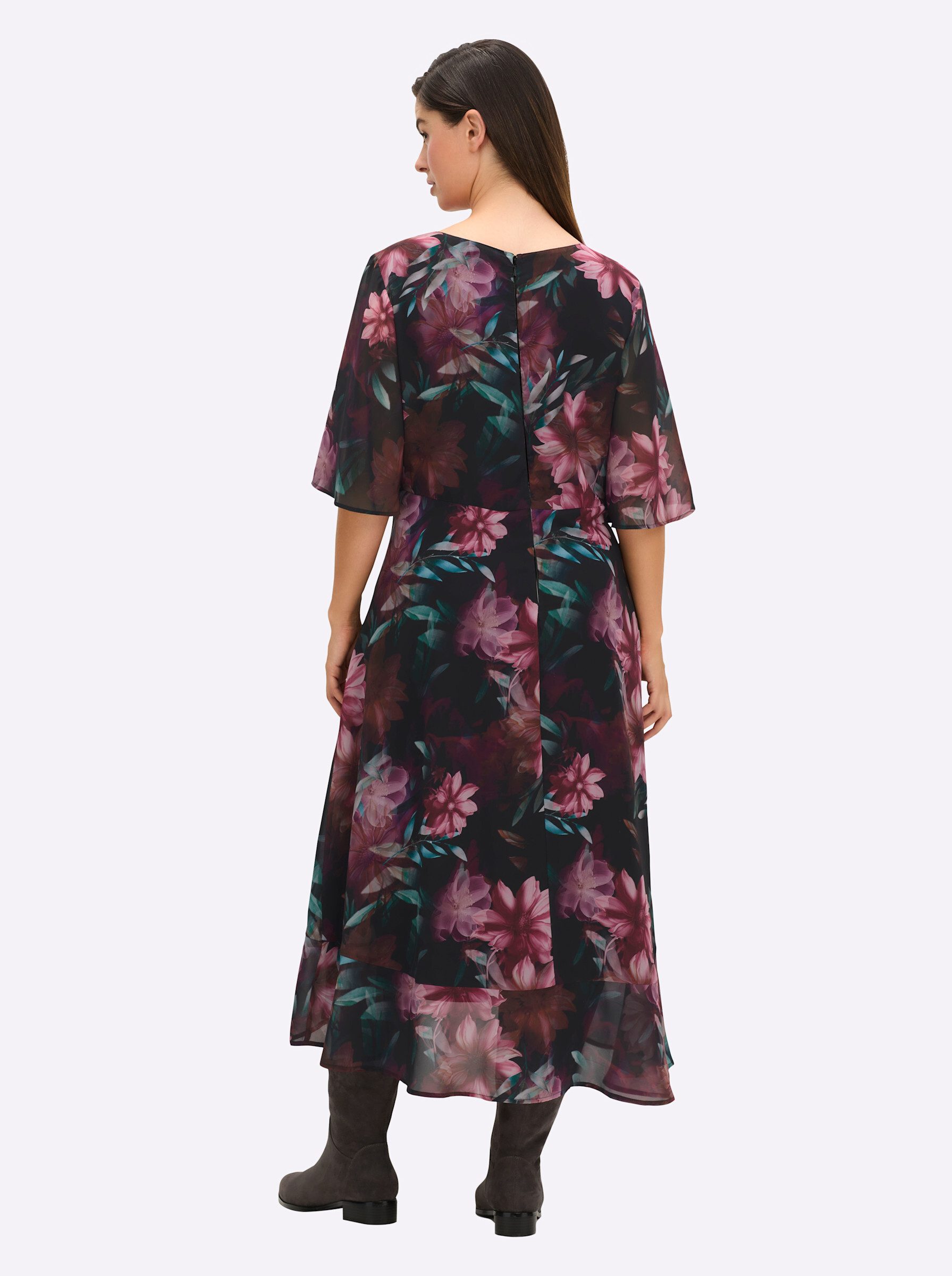 Sheego Etuikleid Chiffonkleid . günstig online kaufen