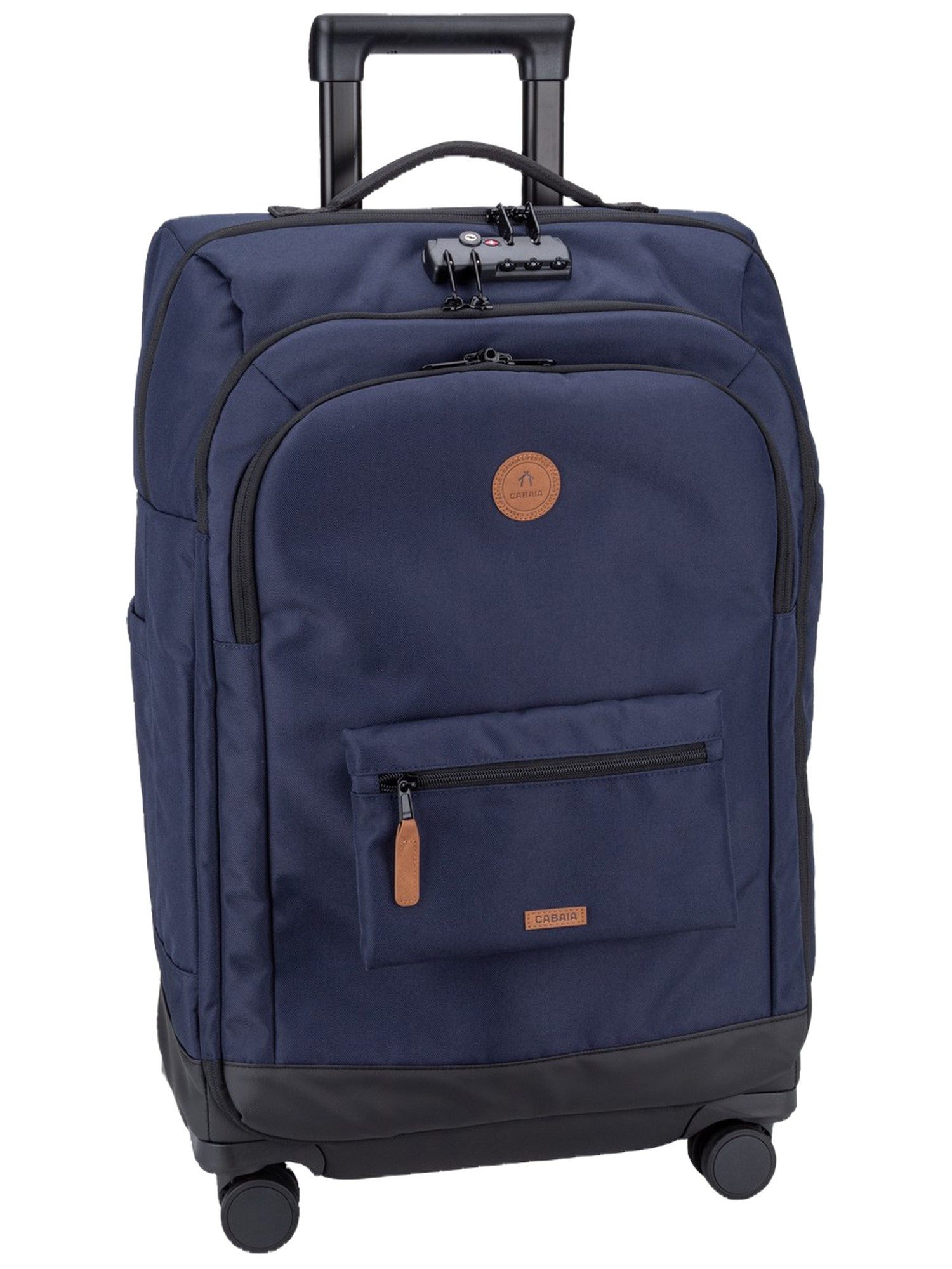 CABAIA Trolley Soft Suitcase 4 Wheels Medium