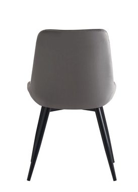 YOZI Esszimmerstuhl Esszimmer Stühle Küchenstuhl Polsterstuhl Samt + Metall 4 Fuß, im 8er Set