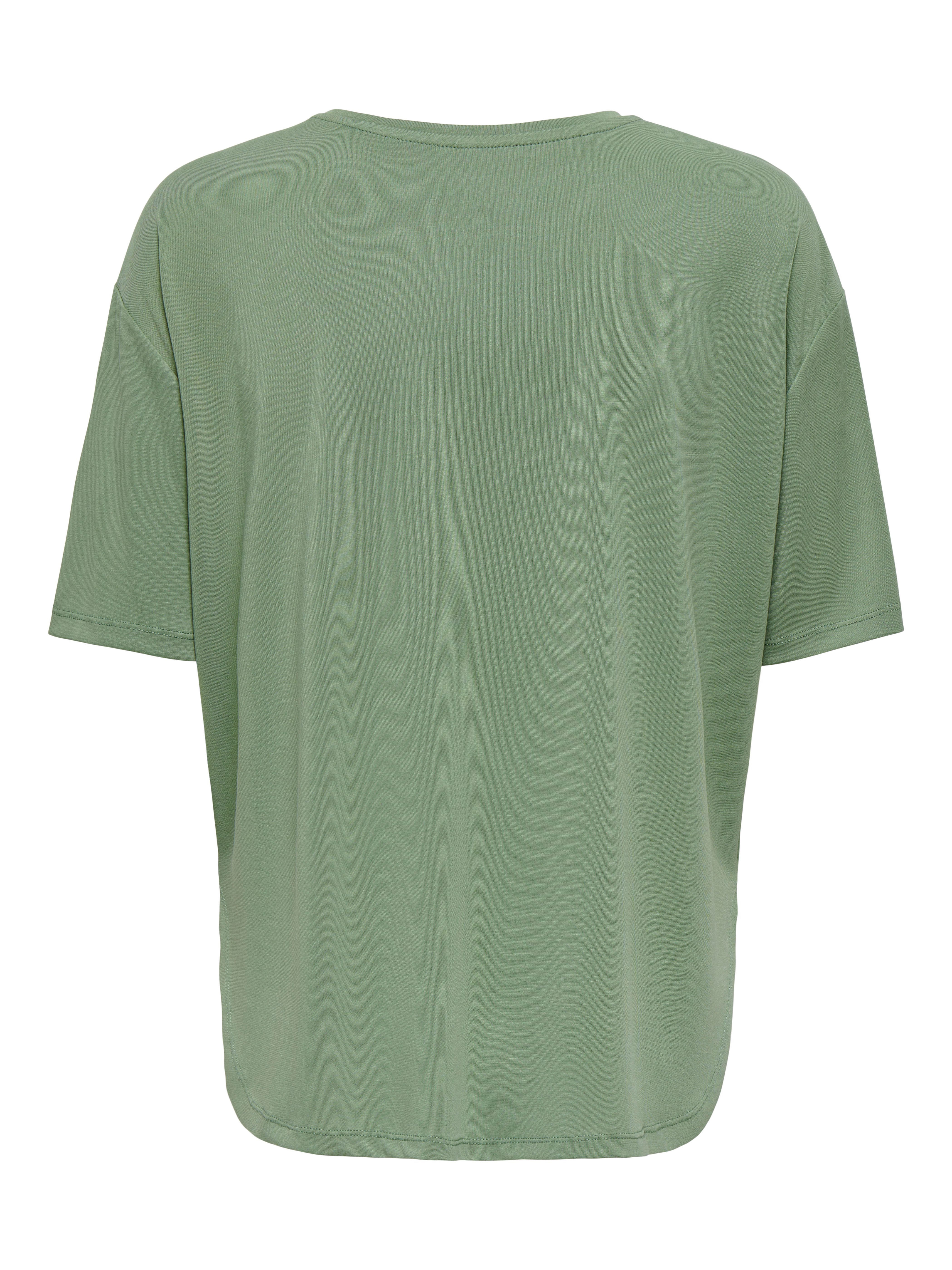 ONLY Kurzarmshirt ONLFREE LIFE S/S BOTANICAL TOP BOX JRS – Bild 5 von 5