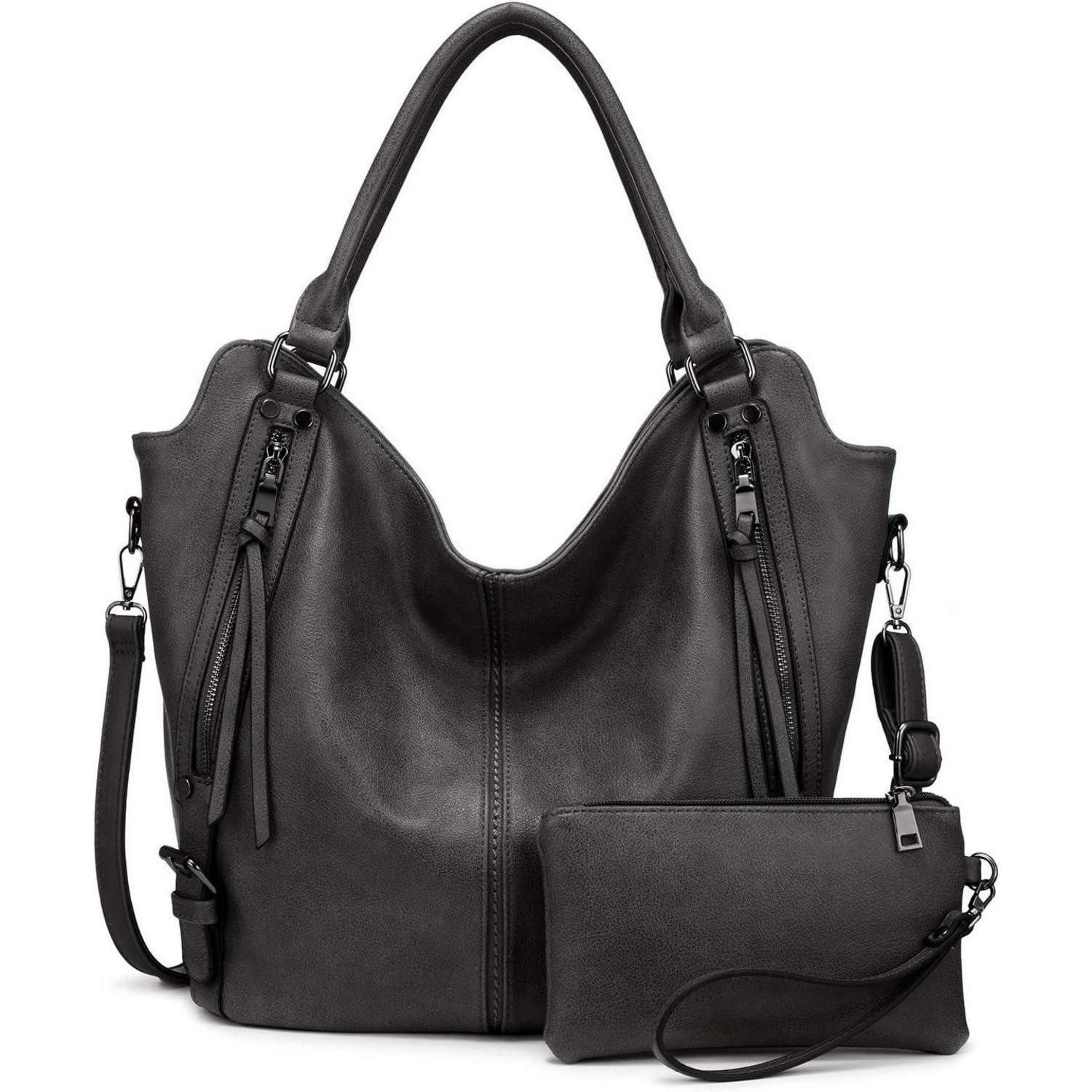 Handtasche Damen Handtaschen Set Shopper Umhängetasche Geldbörse 2-teilig
