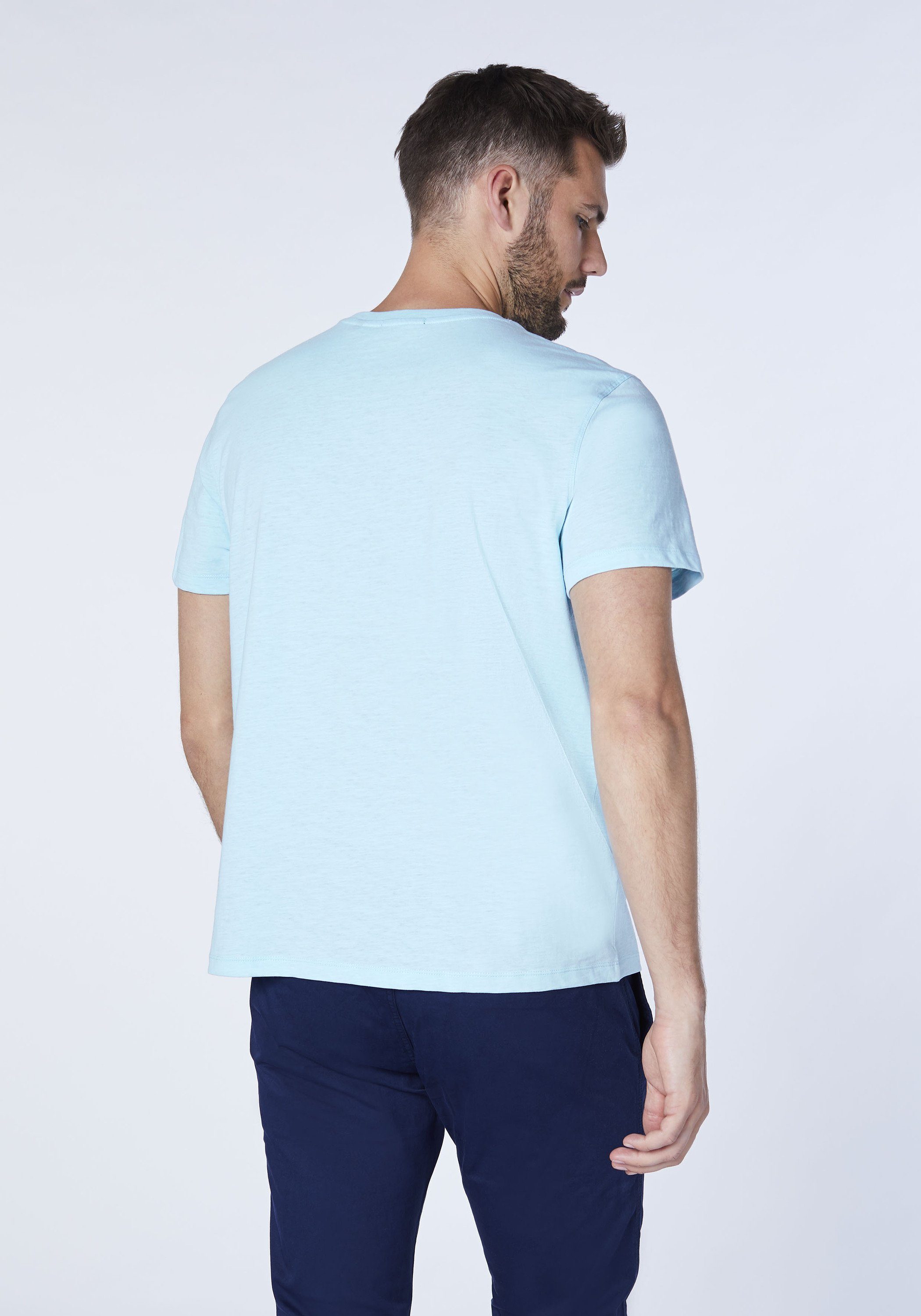 mit Blue 1 Print-Shirt Chiemsee Coryda T-Shirt Label-Symbol gedrucktem