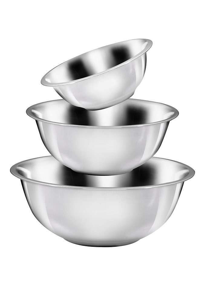 KING Schüssel, Edelstahl, (Set, 3-tlg), Ø 28, 32 und 36 cm