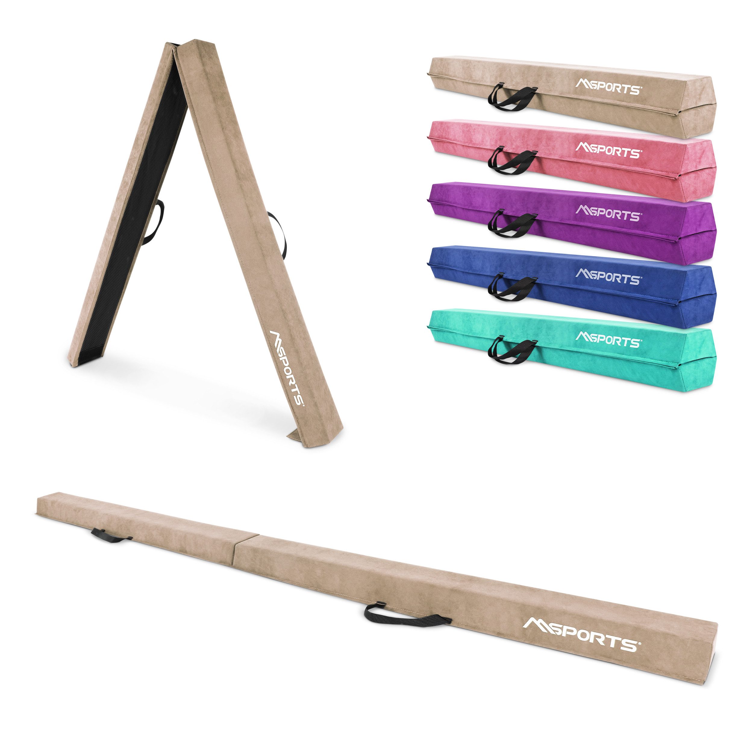 Balancetrainer Schwebebalken faltbar Premium 15 × 6 cm – 240 / 270 / 300 cm
