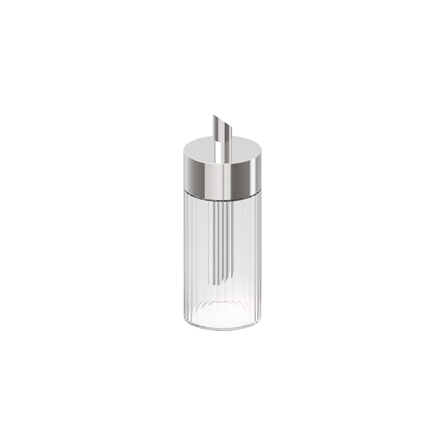 APS Zuckerdose THE GRID, Edelstahl, Glas, (1-tlg), Glas, 0,2 Liter, Ø 6 cm, Höhe 17 cm