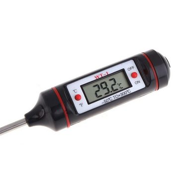 Olotos Kochthermometer Digital LCD Thermometer Bratenthermometer Fleischthermometer Grill BBQ