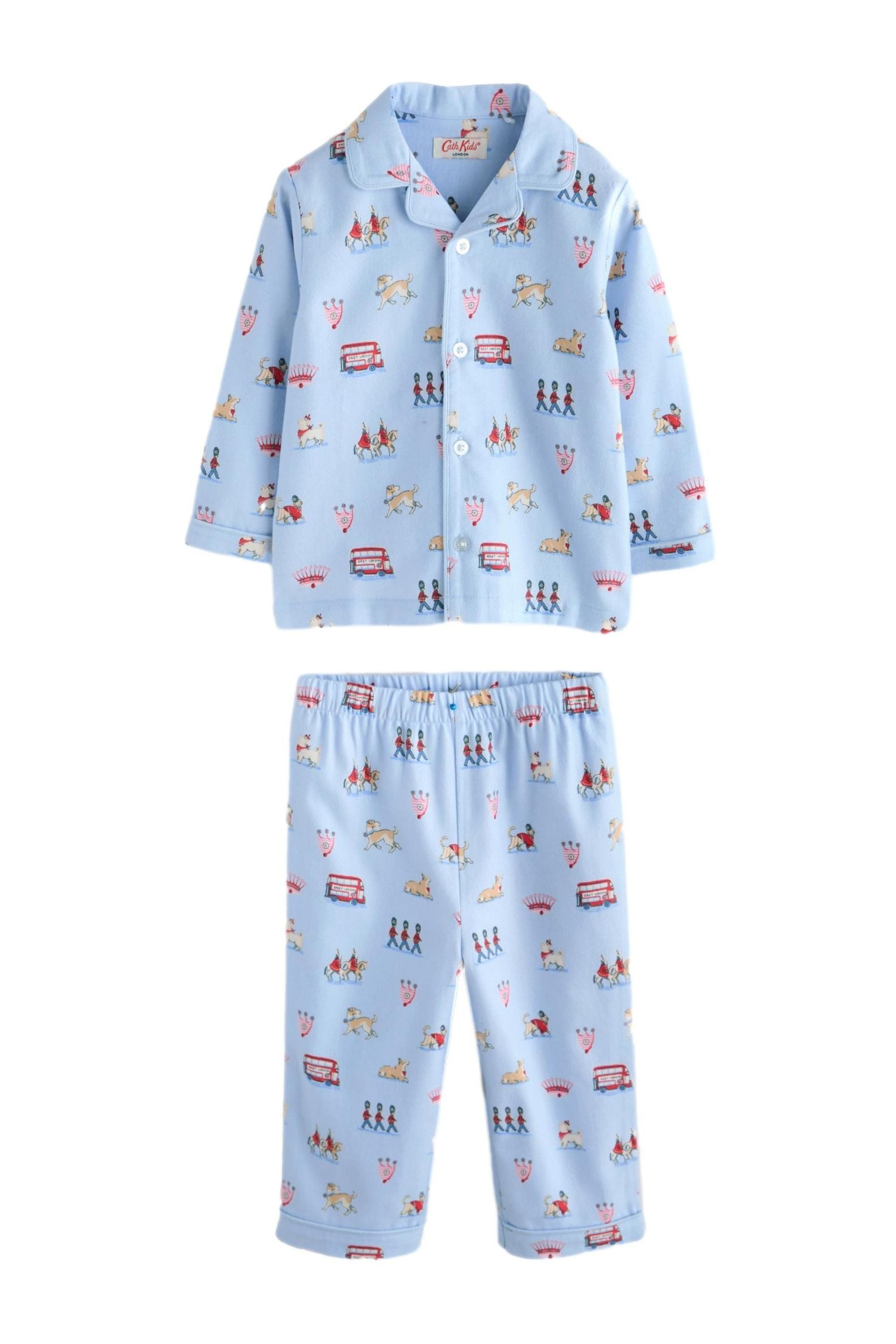 Pyjama Single Schlafanzug mit Knopfleiste