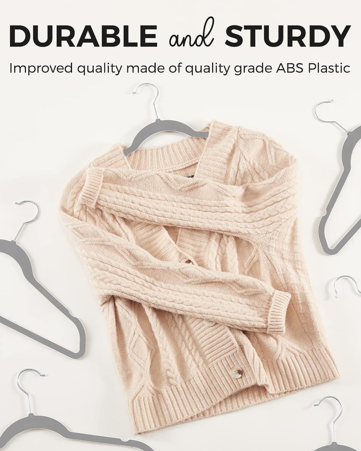 House Day Kleiderbügel Samt, rutschfest, (Packung, 60-tlg), mit 360° drehba günstig online kaufen