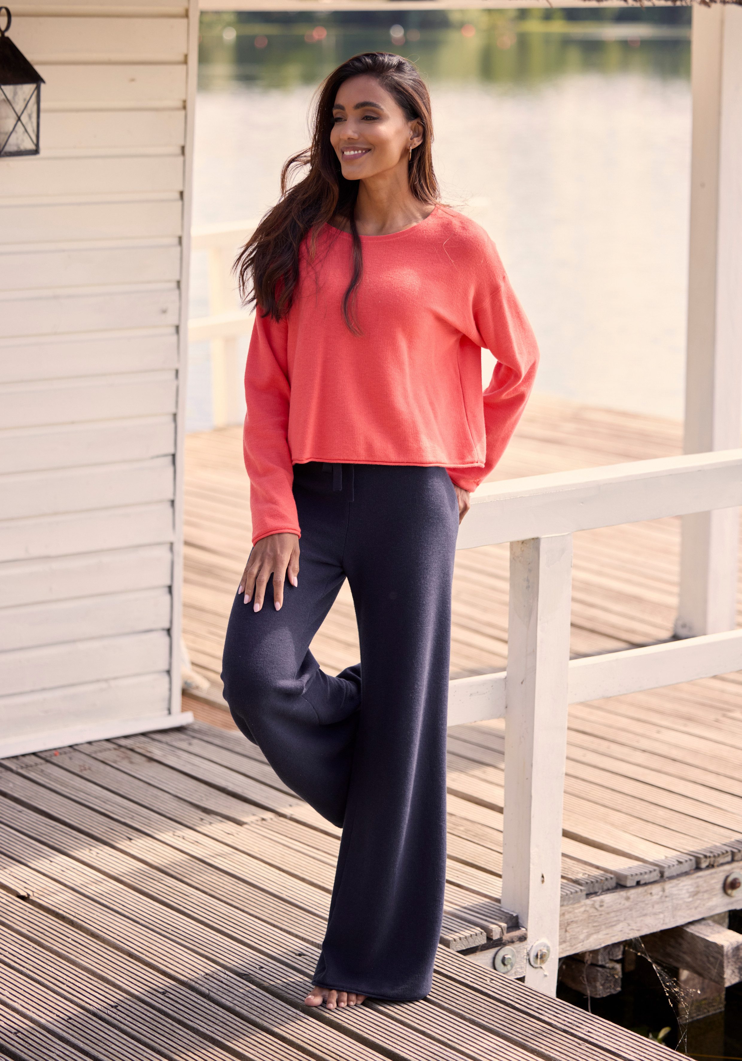 Elbsand Sweater aus hochwertigem Feinstrick, Loungewear