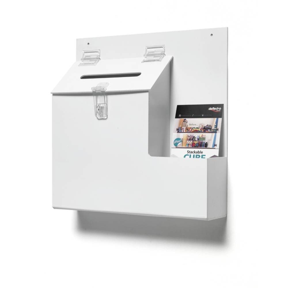 Deflecto Aufbewahrungsbox Spendenboxzur Theken und Wandmontage 79803