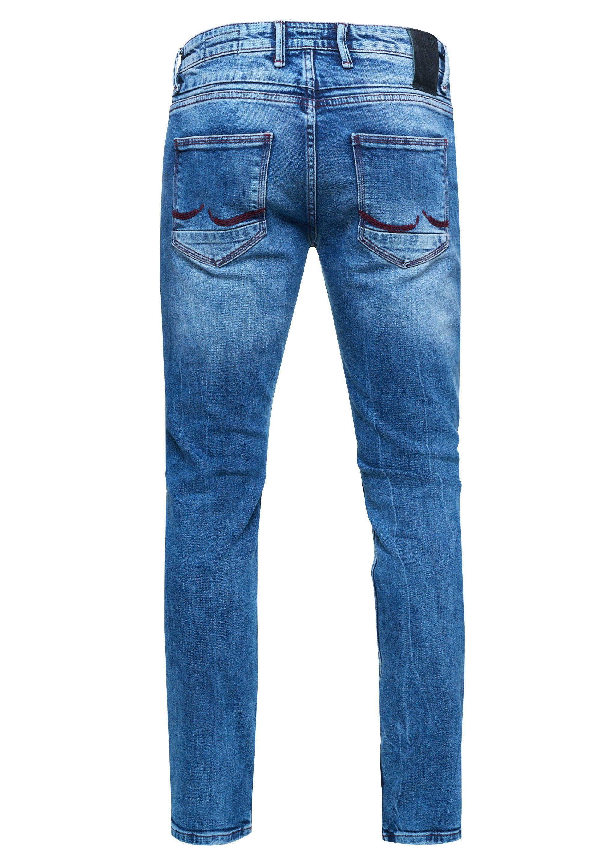 Rusty Neal Straight-Jeans TORI mit dezenter Waschung hellblau