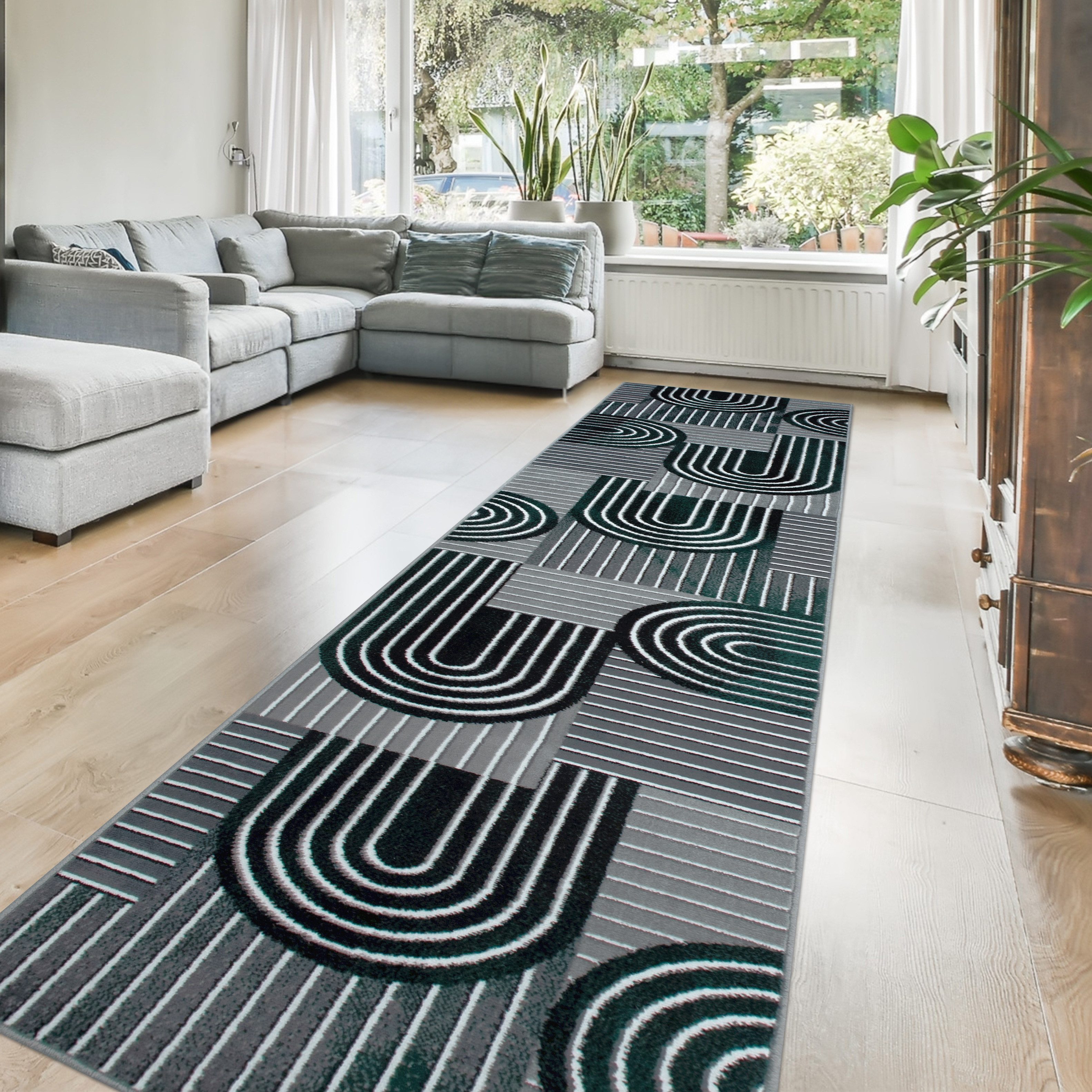 OTTO home Läufer Lyssandra, rechteckig, Höhe: 8 mm, 3D-Effekt, softer Kurzflor, pflegeleicht, leichter Glanz, Scandi-Look