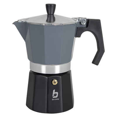 Bo-Camp Permanentfilter Espressokocher Percolator Kaffee Kocher, Aluminium, Espresso Kanne Alu 2-6 Tassen