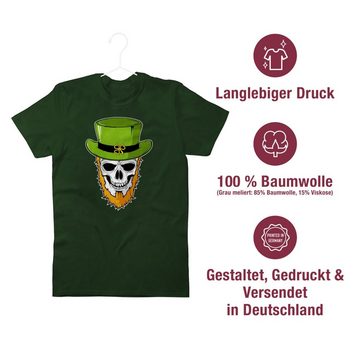 Shirtracer T-Shirt Totenkopf Kleeblatt St. Patricks Day