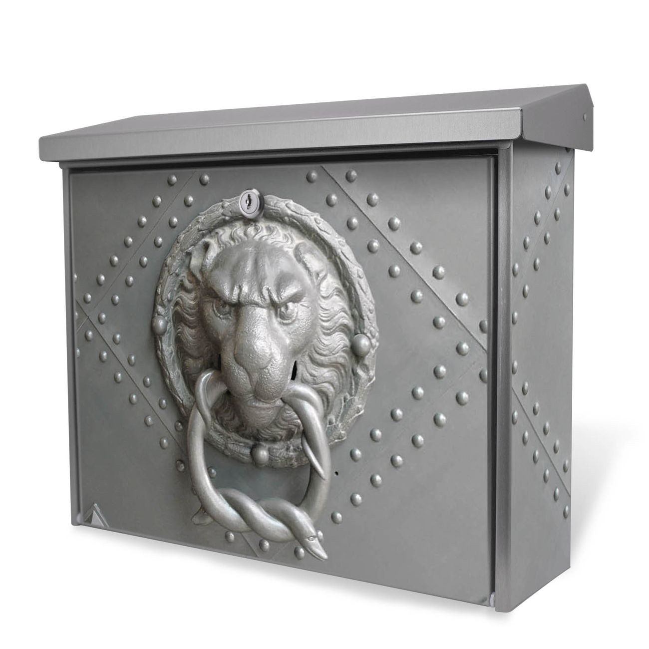 banjado Wandbriefkasten Edelstahl Eisentor (Wandbriefkasten, ohne Zeitungsfach), 31,5 x 38 x 12 cm
