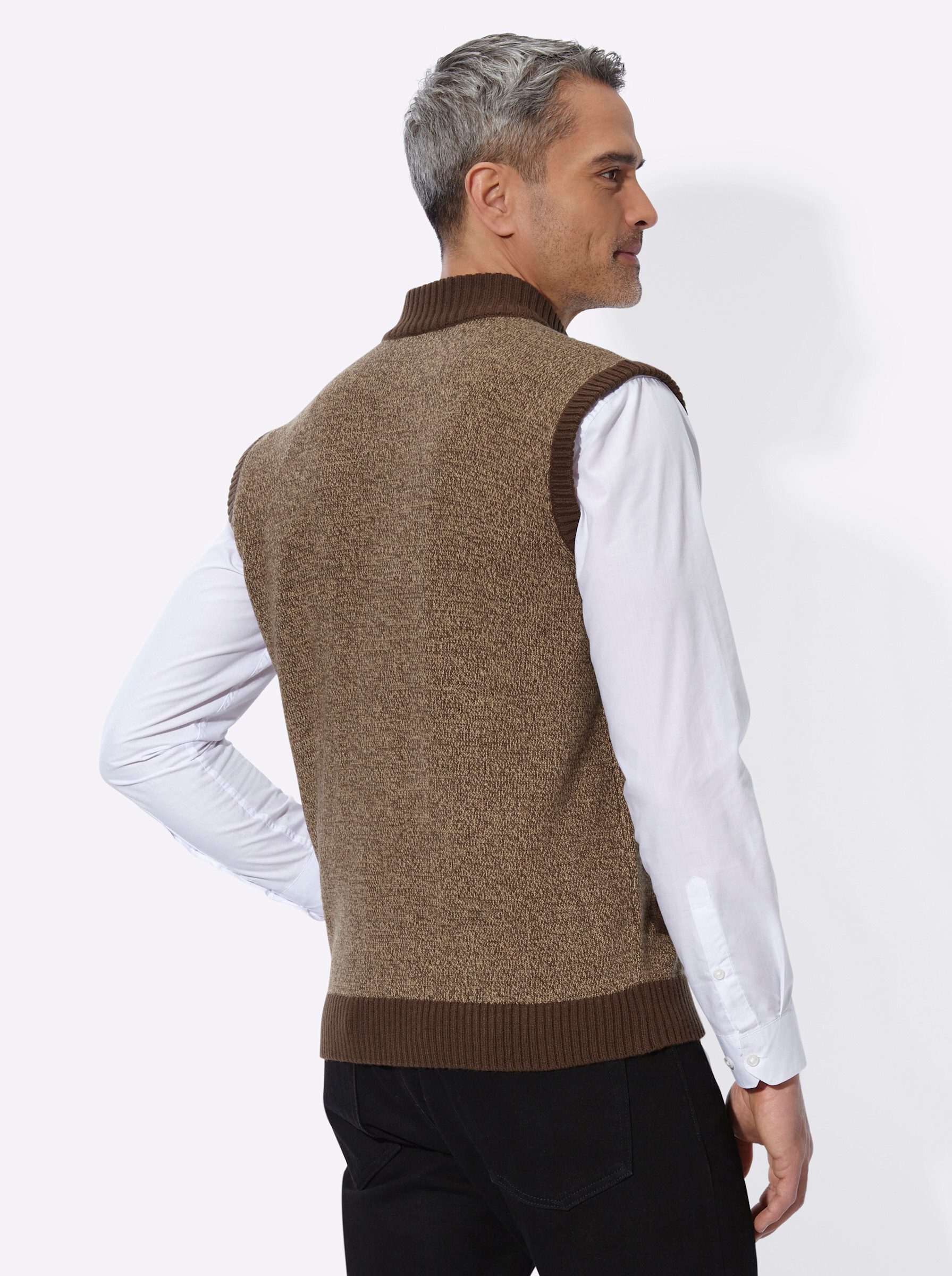 Sieh an! Strickweste Strickweste Ärmellos