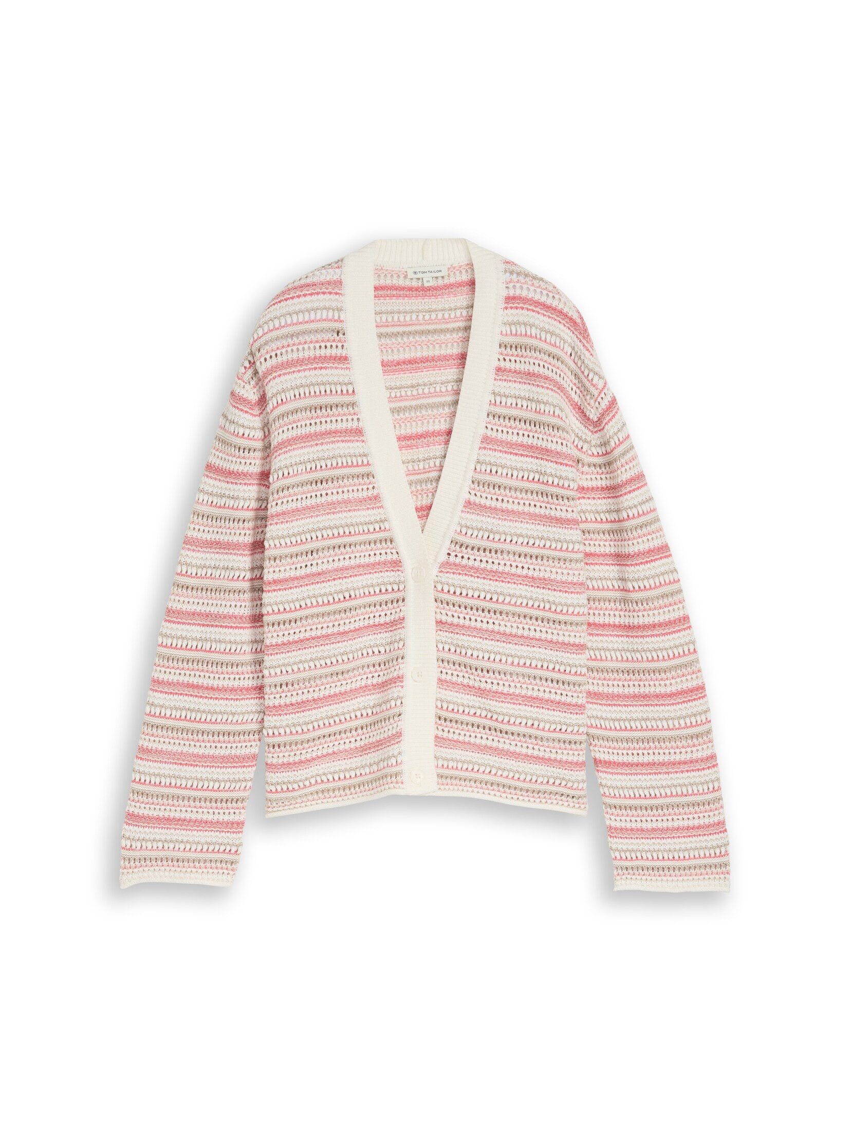 TOM TAILOR Cardigan Pullover & Strickjacken Loose Fit Cardigan mit Streifen günstig online kaufen