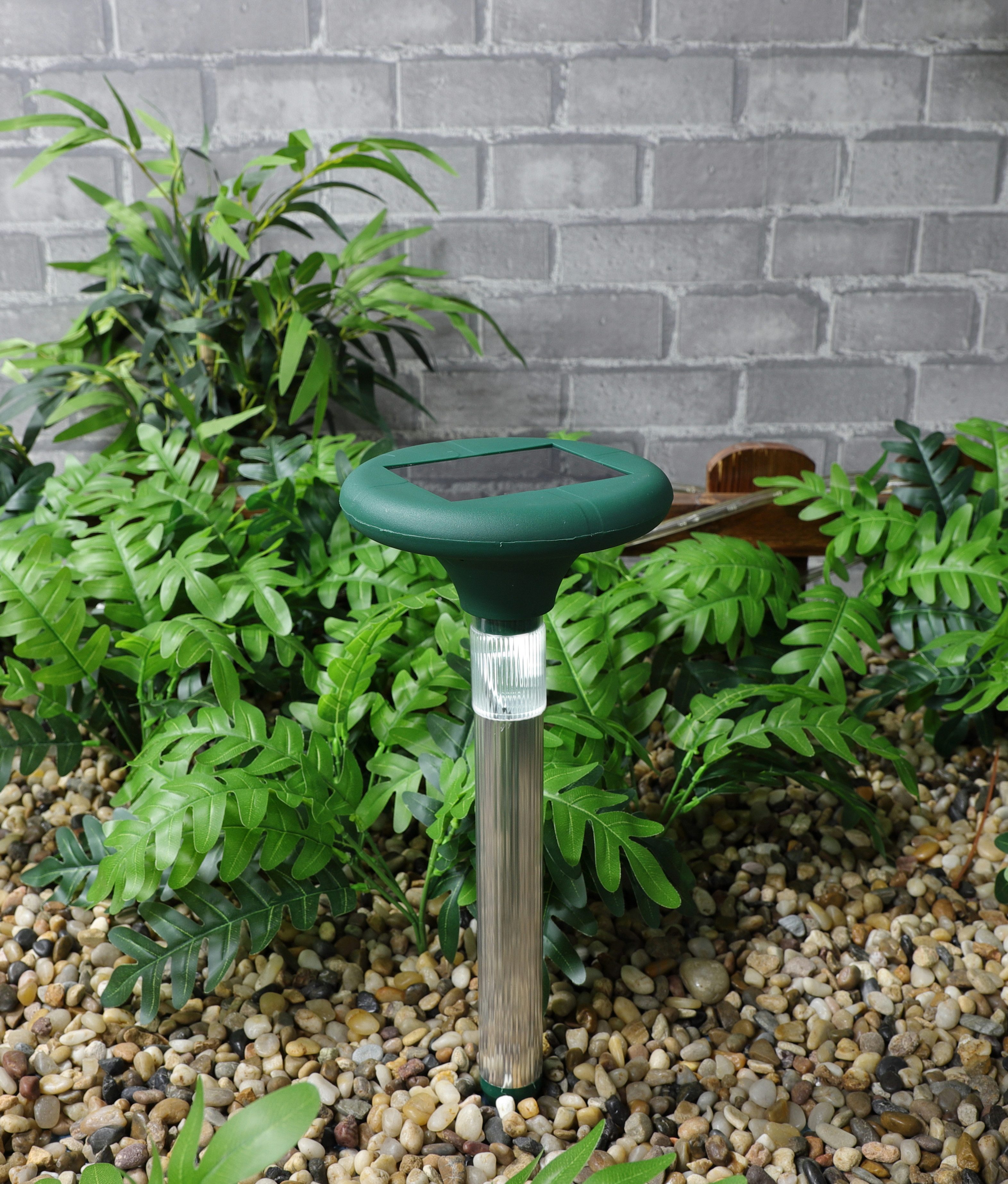 Casativo Vibrations-Tierabwehr Solar Maulwurfschreck mit LED 800m² Abwehr & Gartenleuchte Alu-Spieß, 1-tlg., 1er-Set & 3er-Set, 2-in-1 Maulwurf-Abwehr (400 Hz)  – Bild 5 von 5
