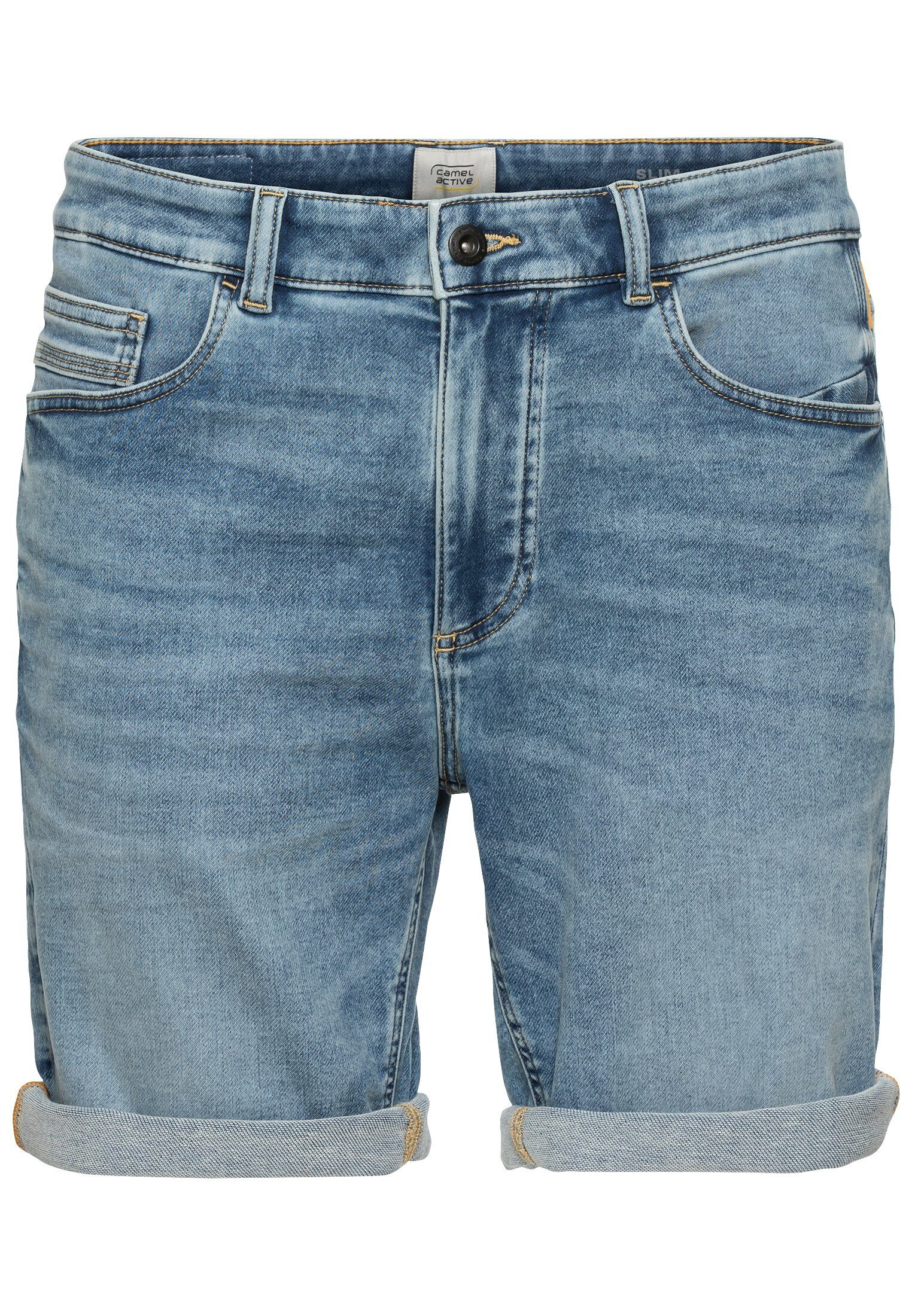 camel active Jeansshorts mit washed Optik